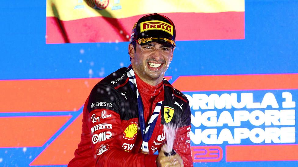  Carlos Sainz, en el GP de Singapur.