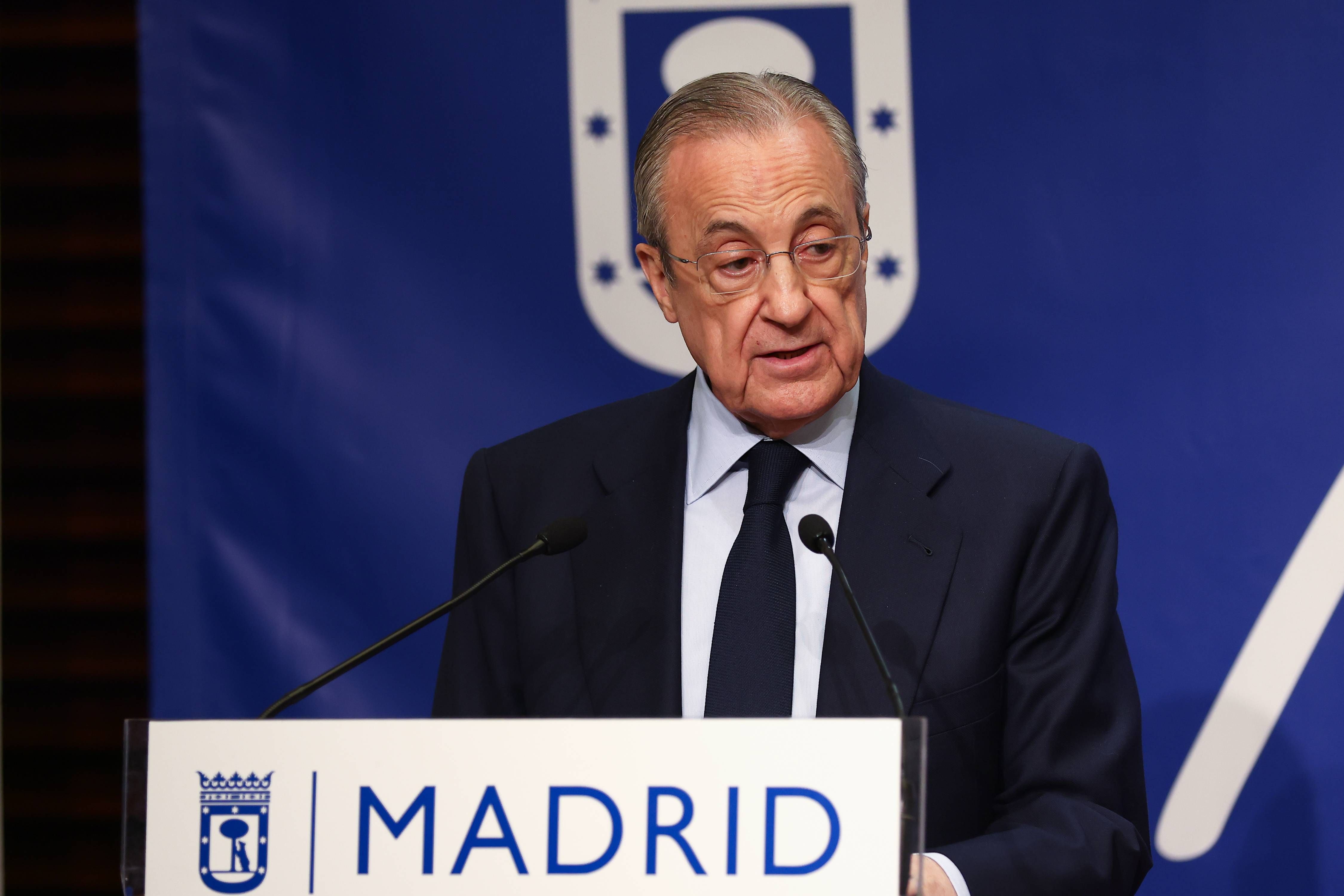 Florentino Pérez, en un acto en el Ayuntamiento de Madrid.