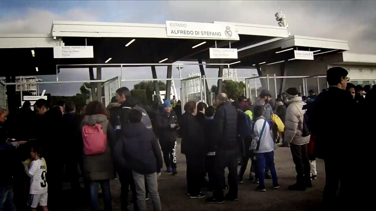 El caos en la entrada del Alfredo Di Stéfano.