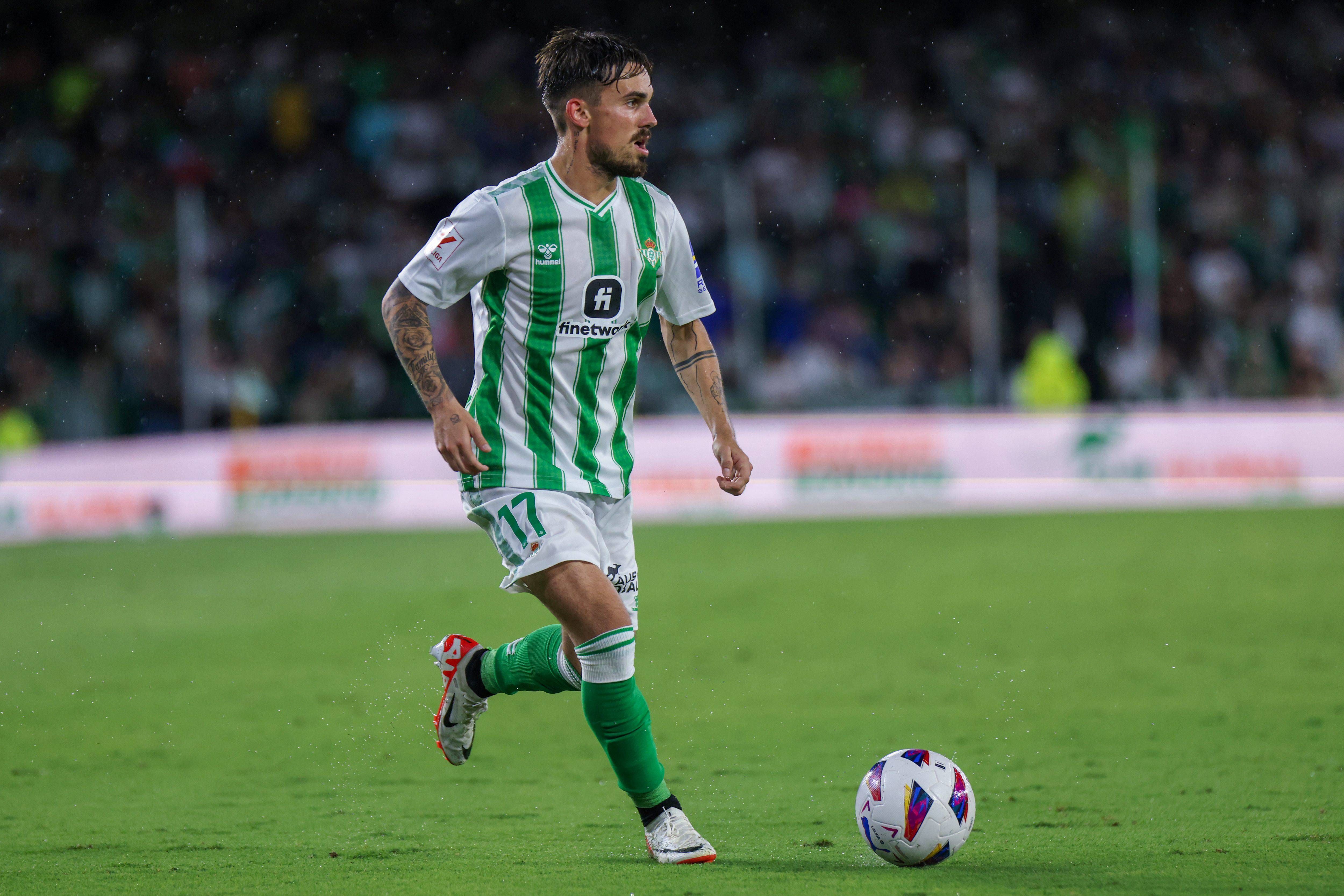 Rodri Sánchez, con el Betis.