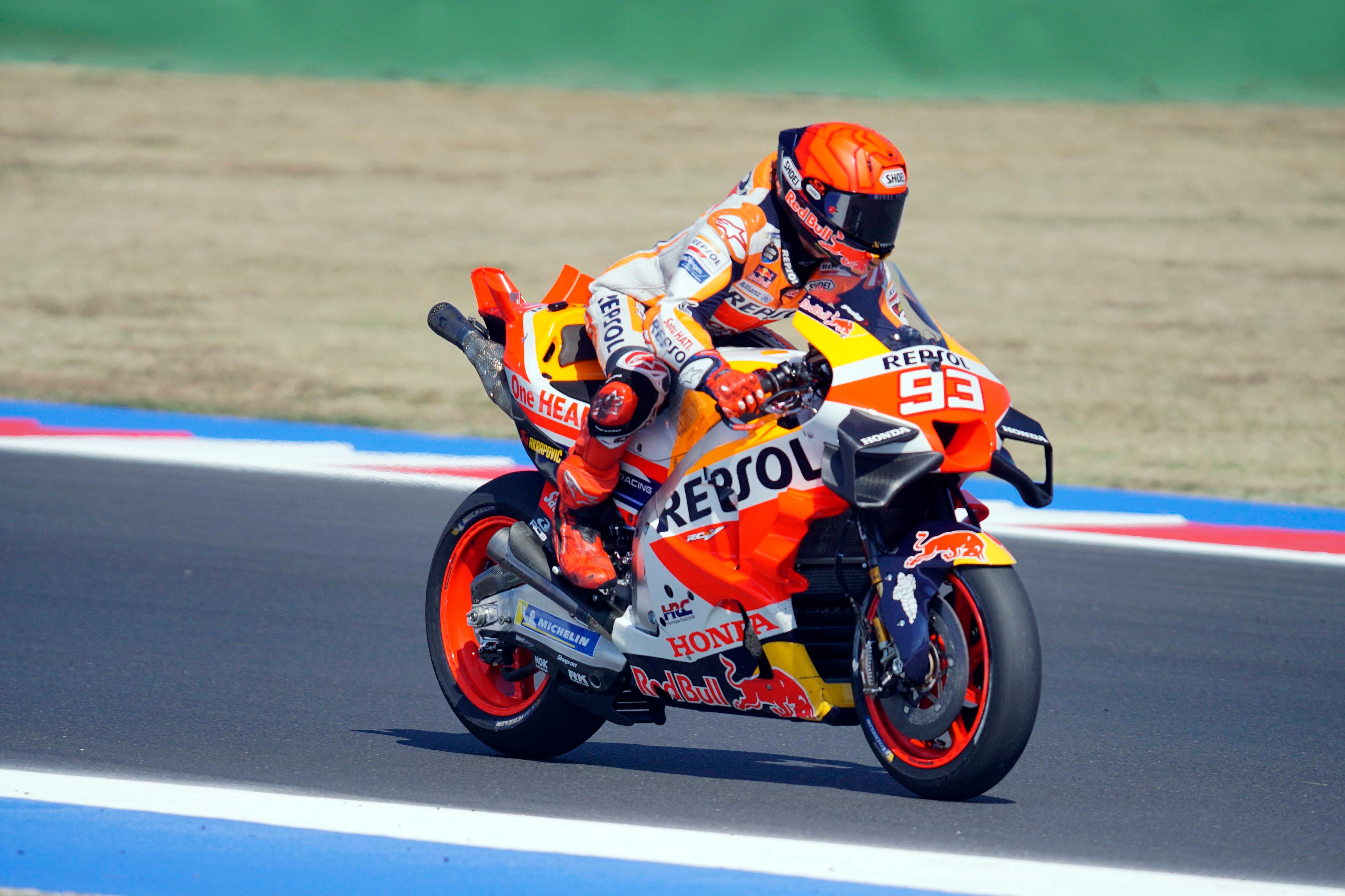 Marc Márquez, durante el GP de San Marino (Cordon Press).