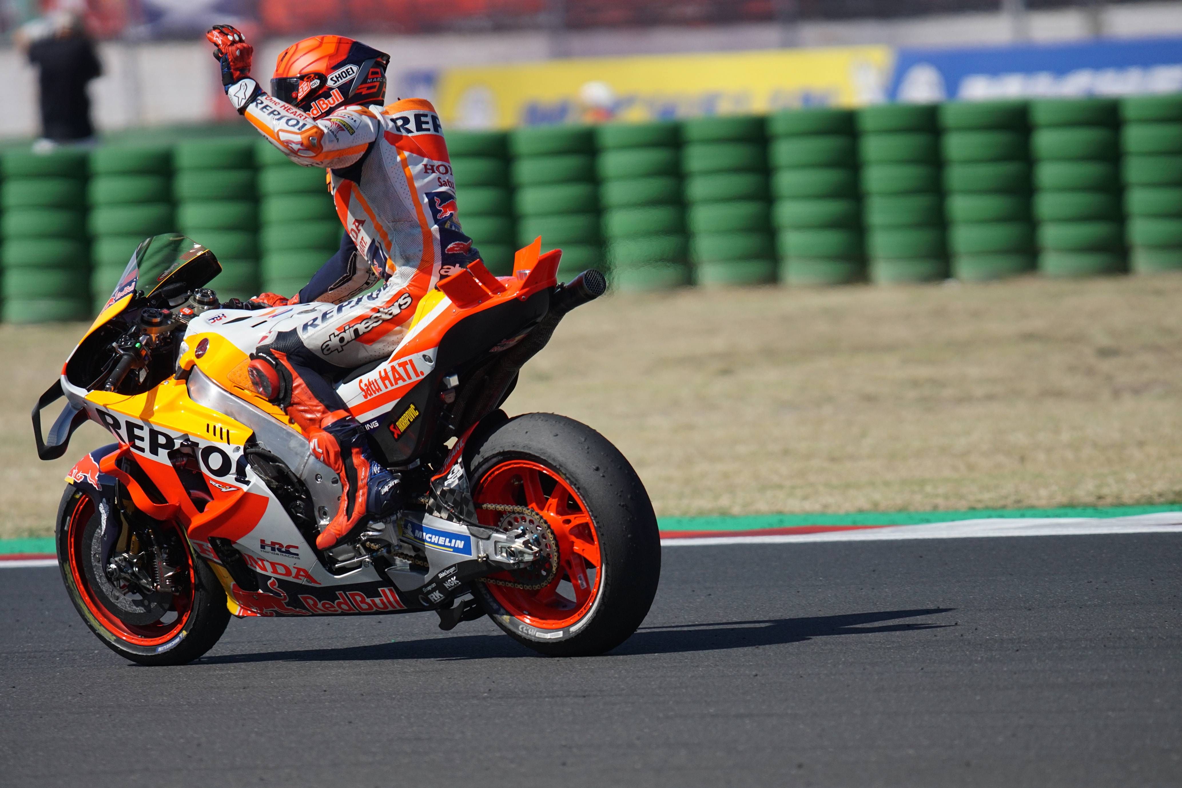 Marc Márquez, durante el GP de San Marino.