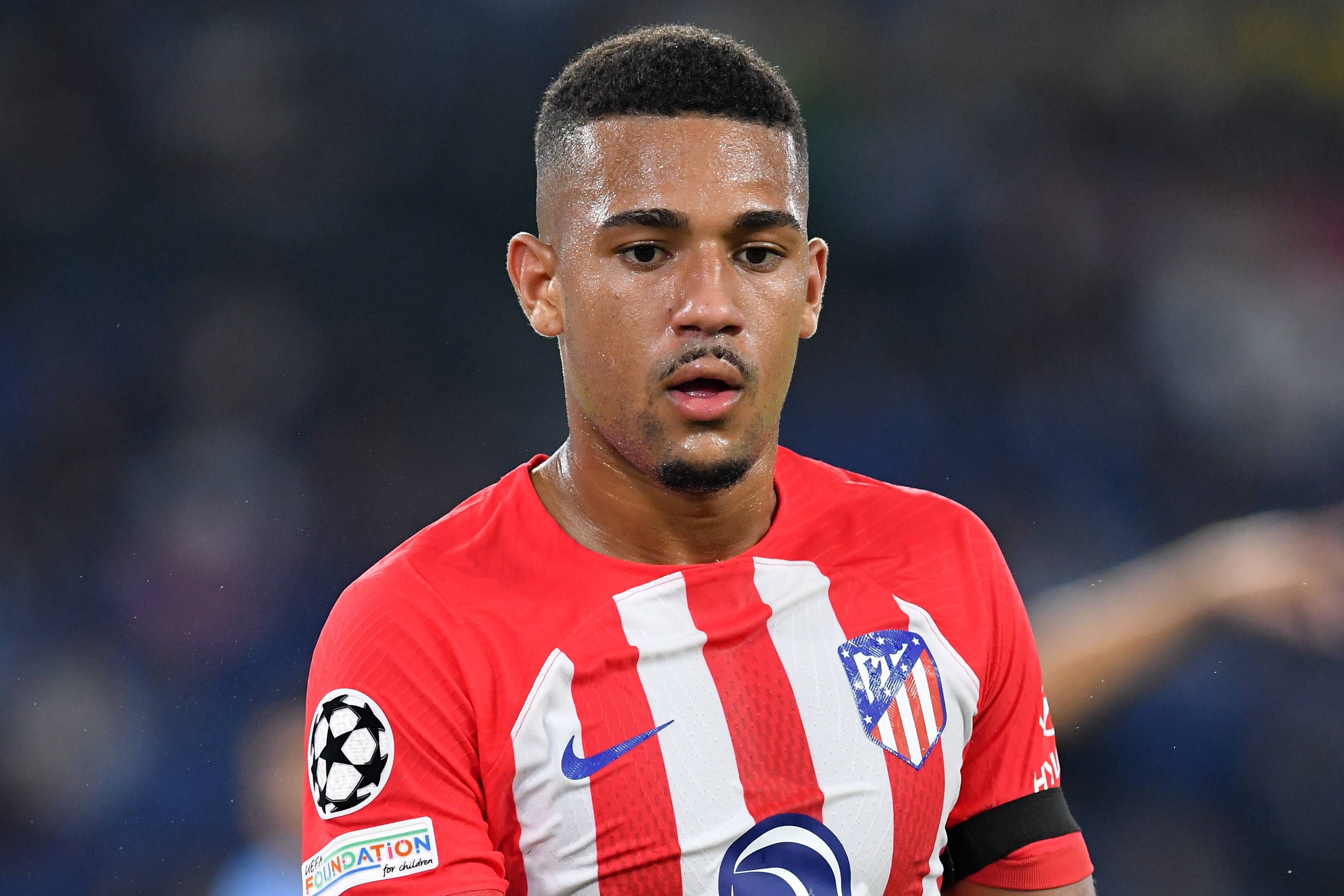  Samuel Lino, en un partido del Atlético de Madrid.