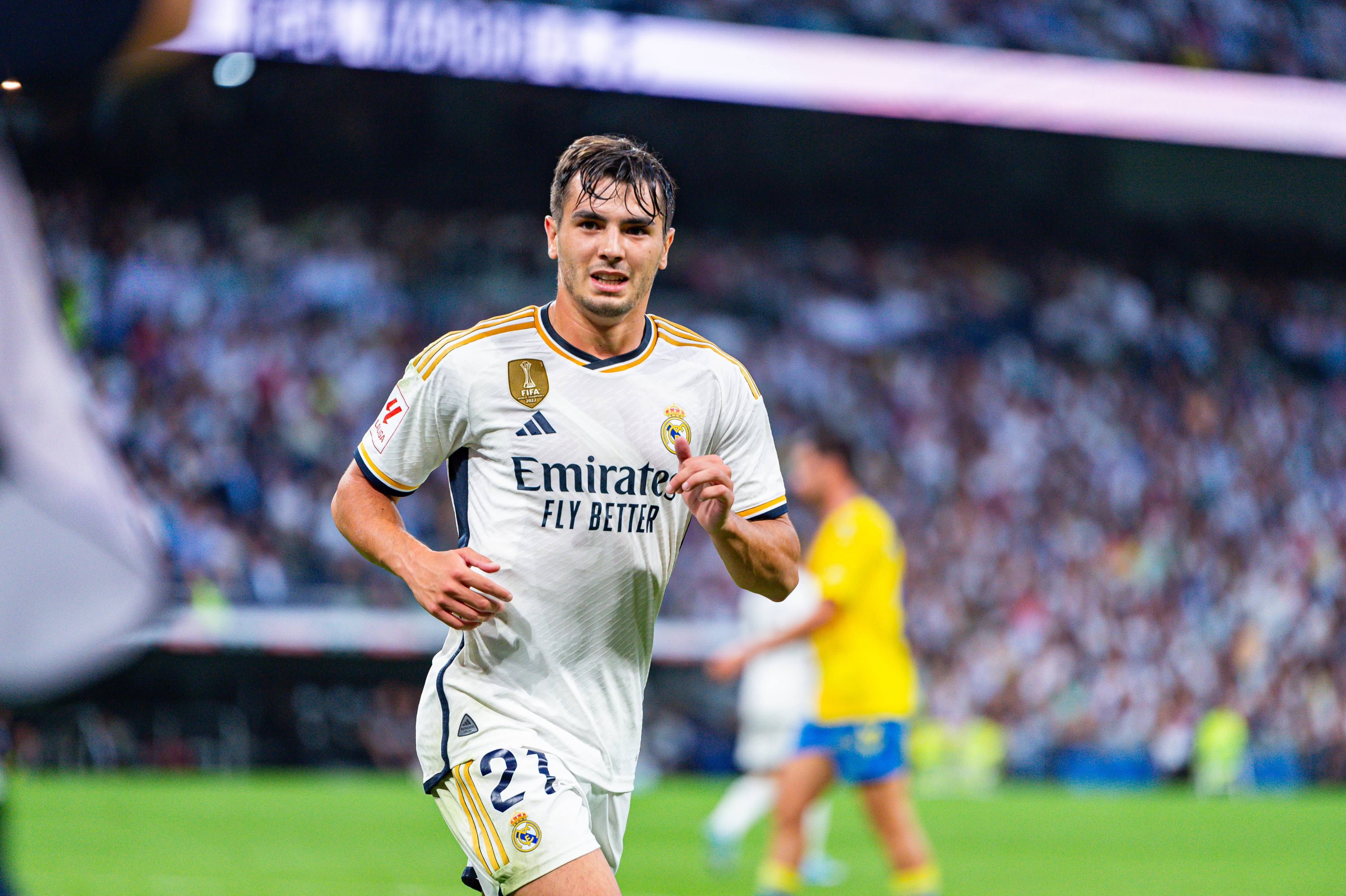 Brahim Díaz, en un partido con el Real Madrid.