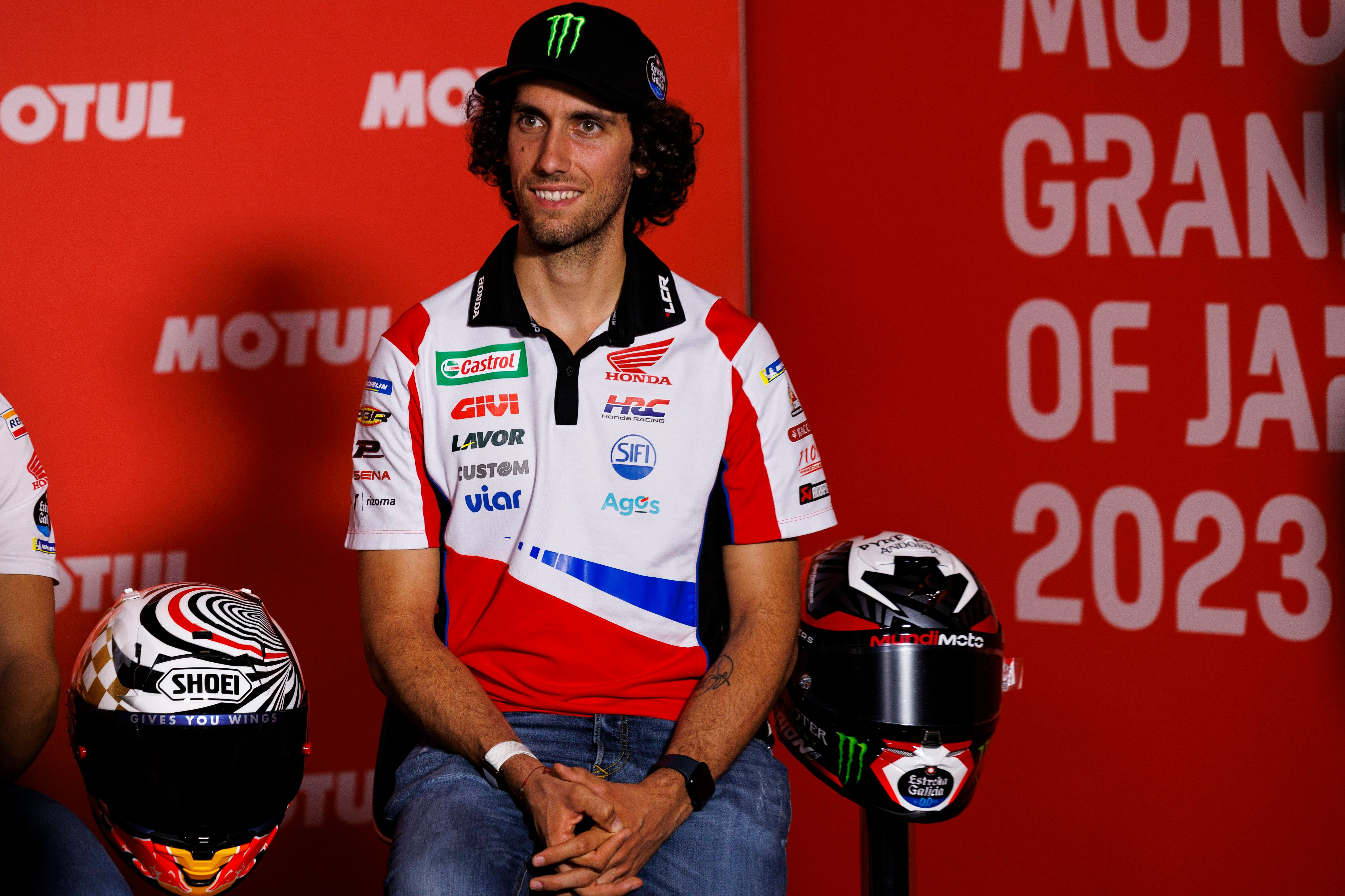 Álex Rins, durante el GP de Japón.