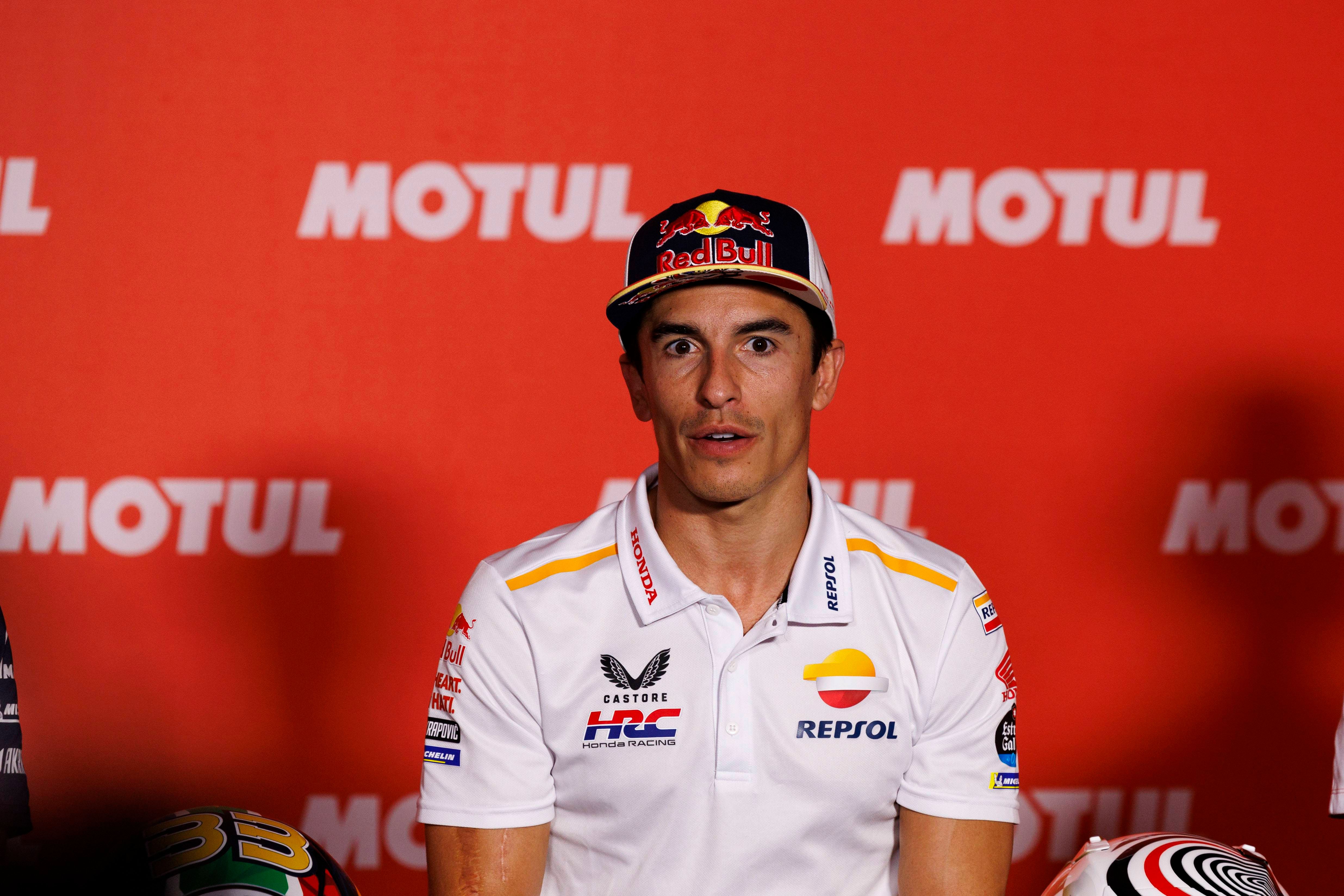 Marc Márquez -Honda- durante el GP de Japón (Cordon Press).