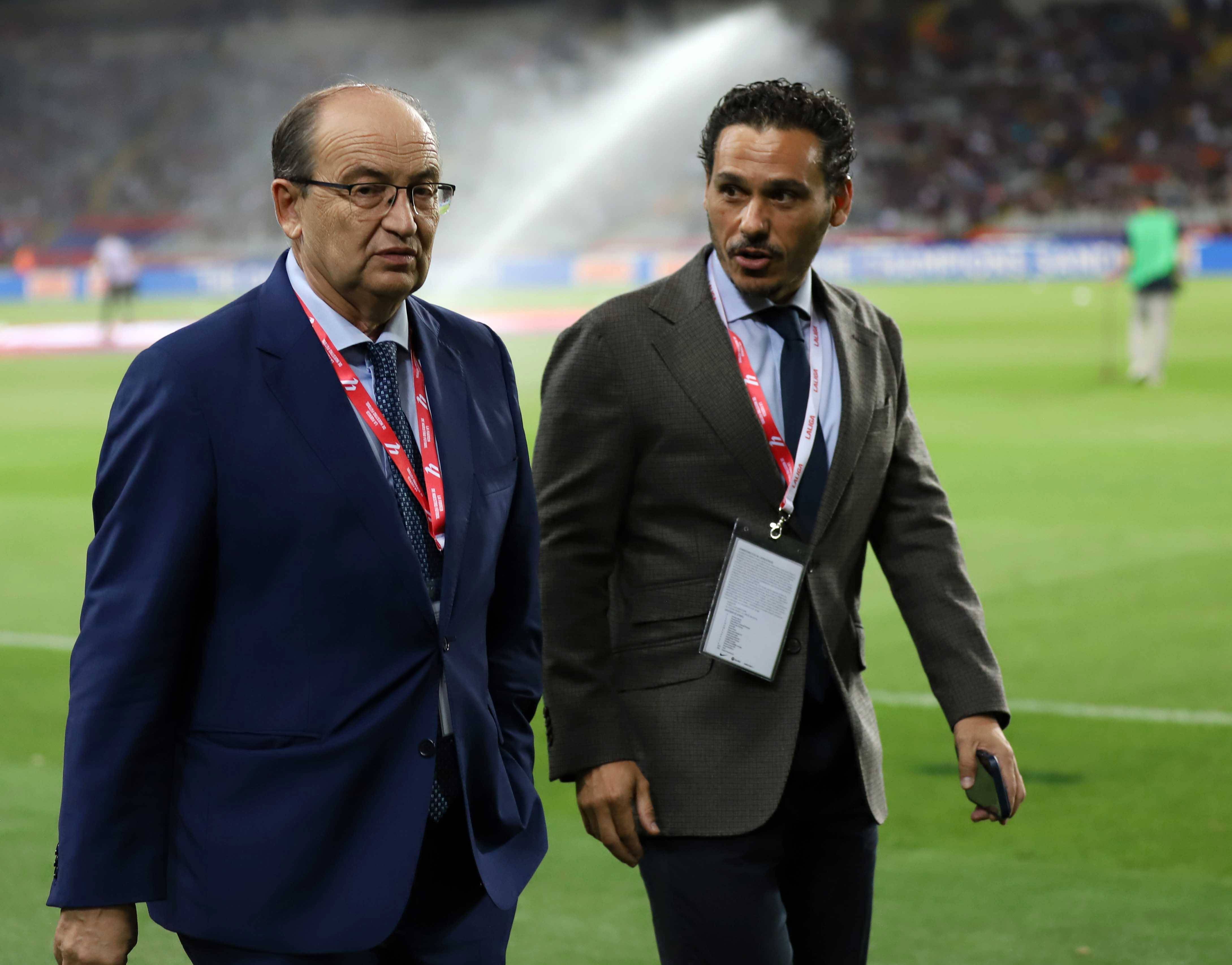  José María del Nido, con Pepe Castro, en 2023.