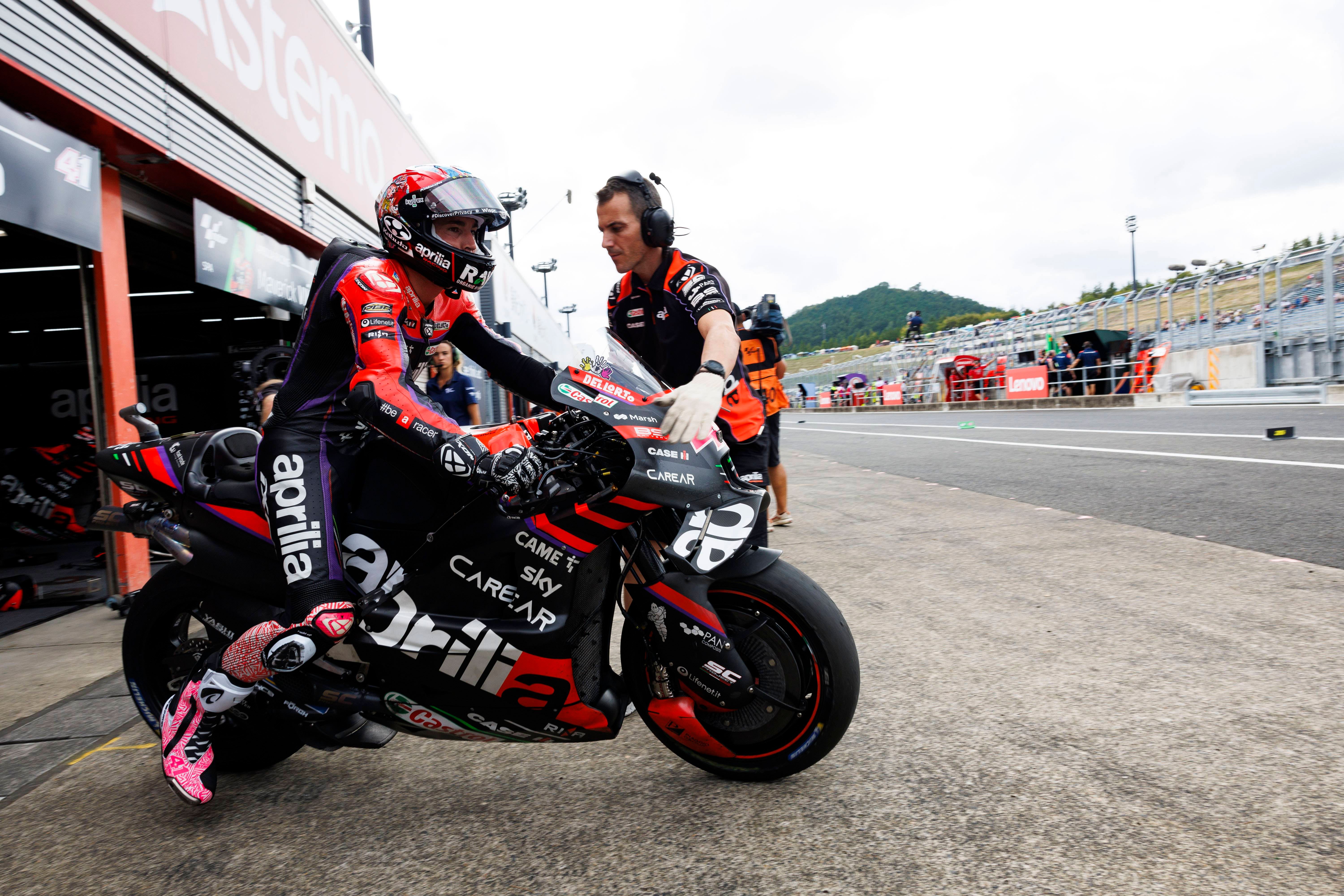  Aleix Espargaró, durante el GP de Japón.
