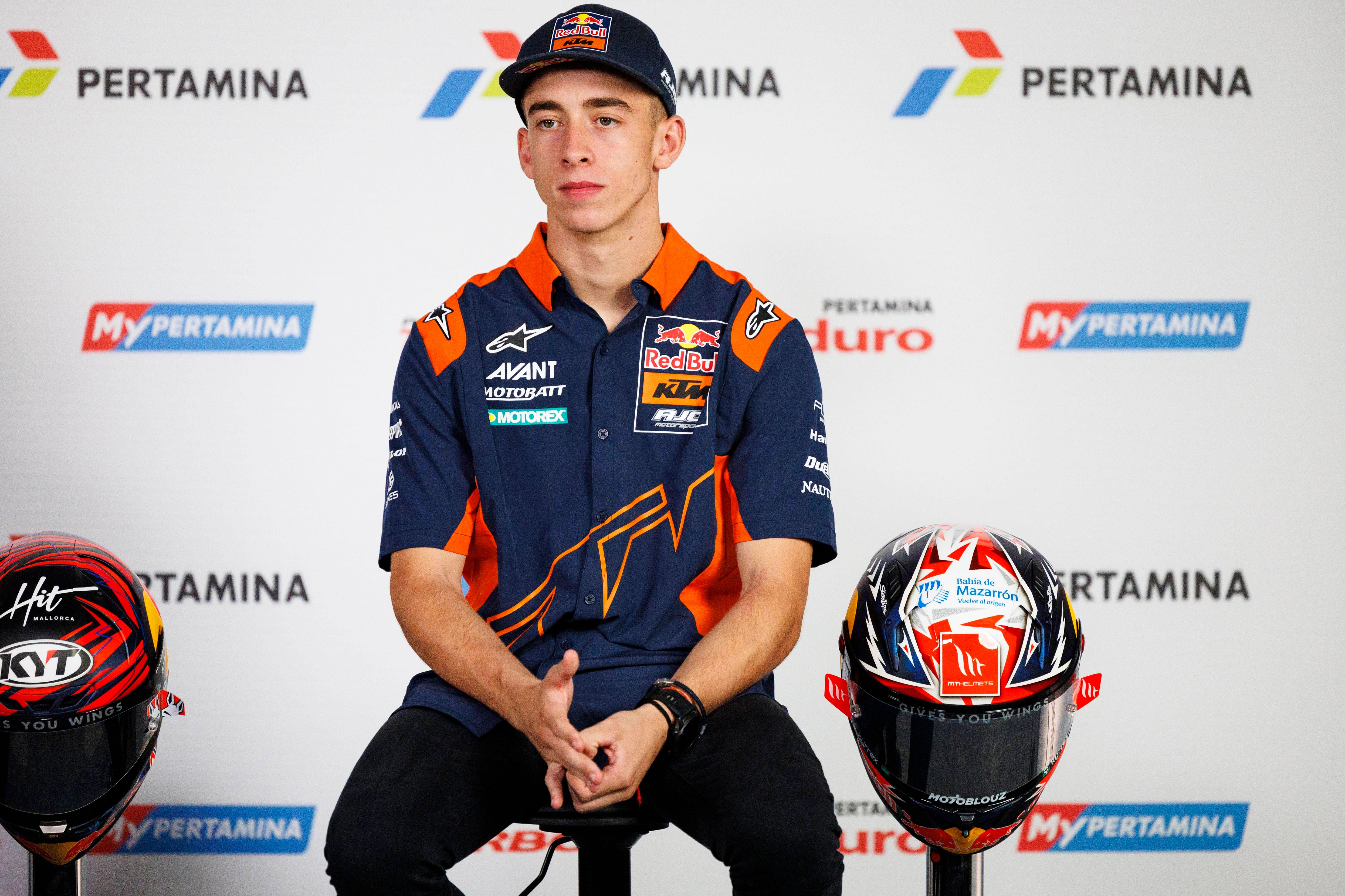 Pedro Acosta, en el GP de Indonesia.