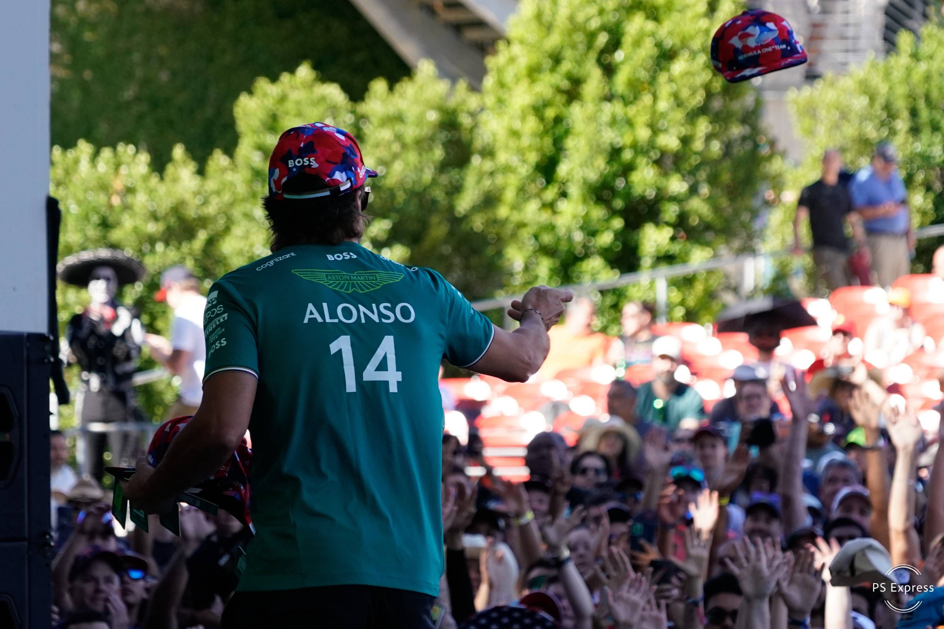  Fernando Alonso, en el GP de México.