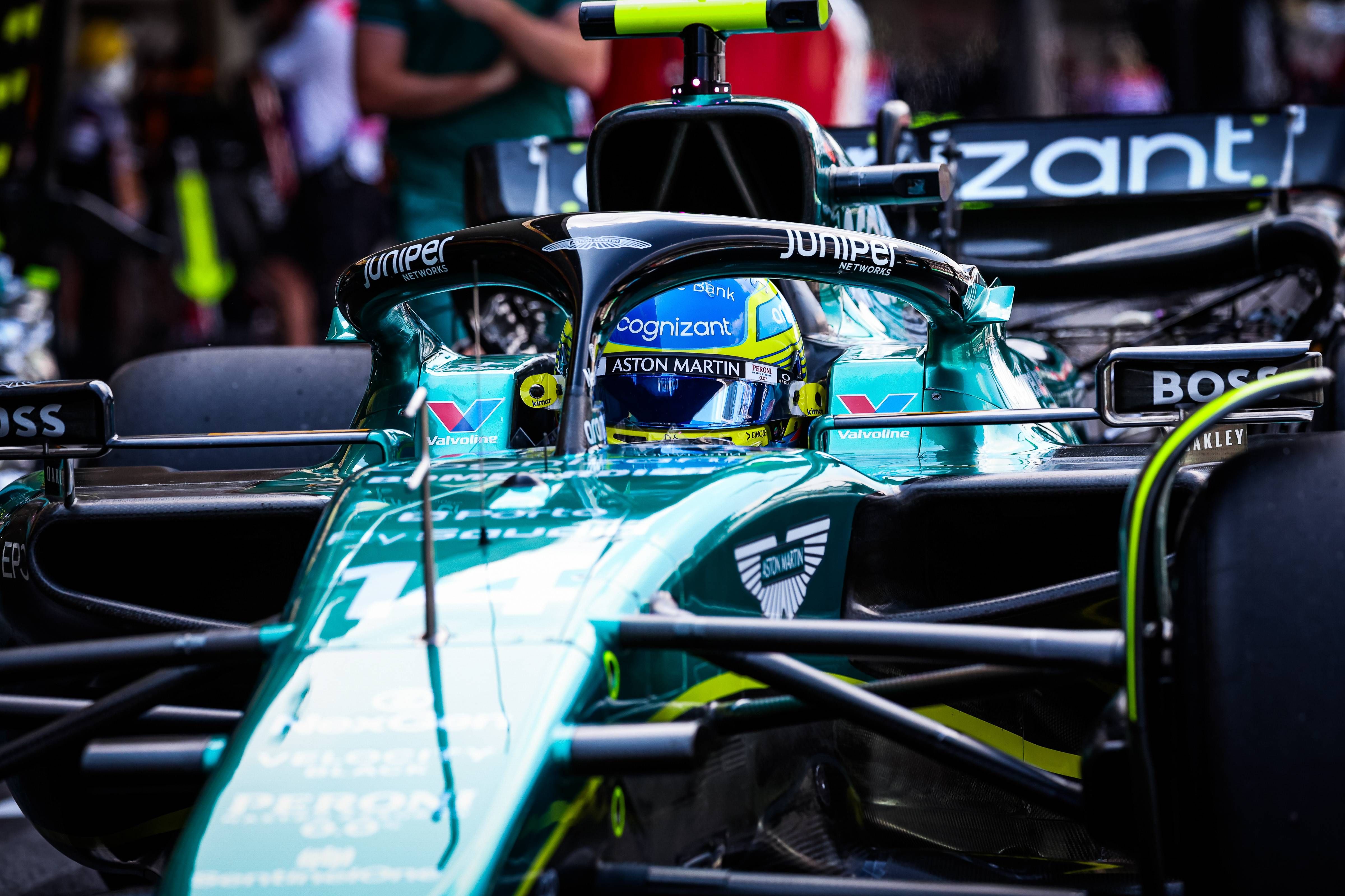  Fernando Alonso, en el GP de México.