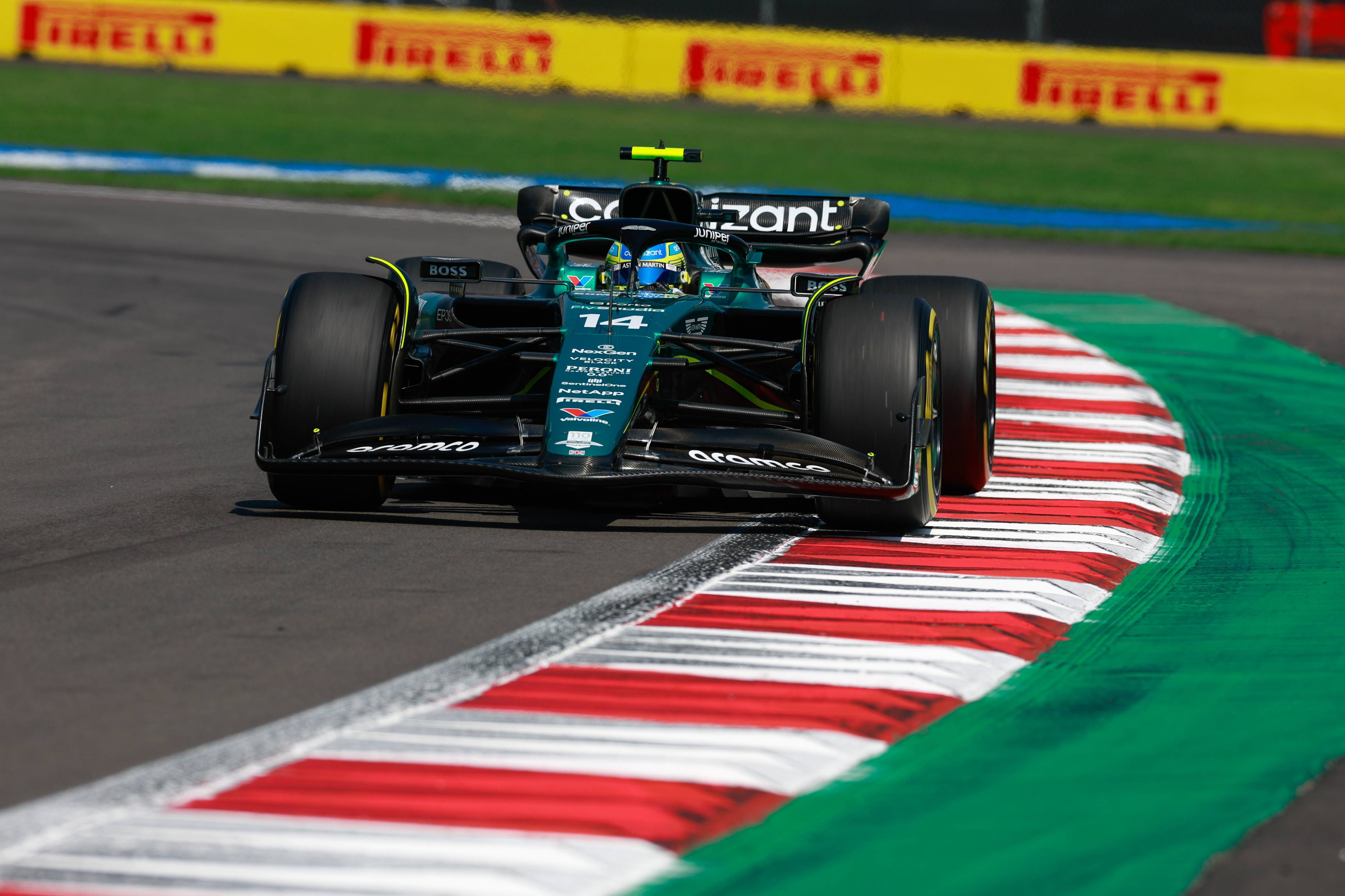  Fernando Alonso, en el GP de México.