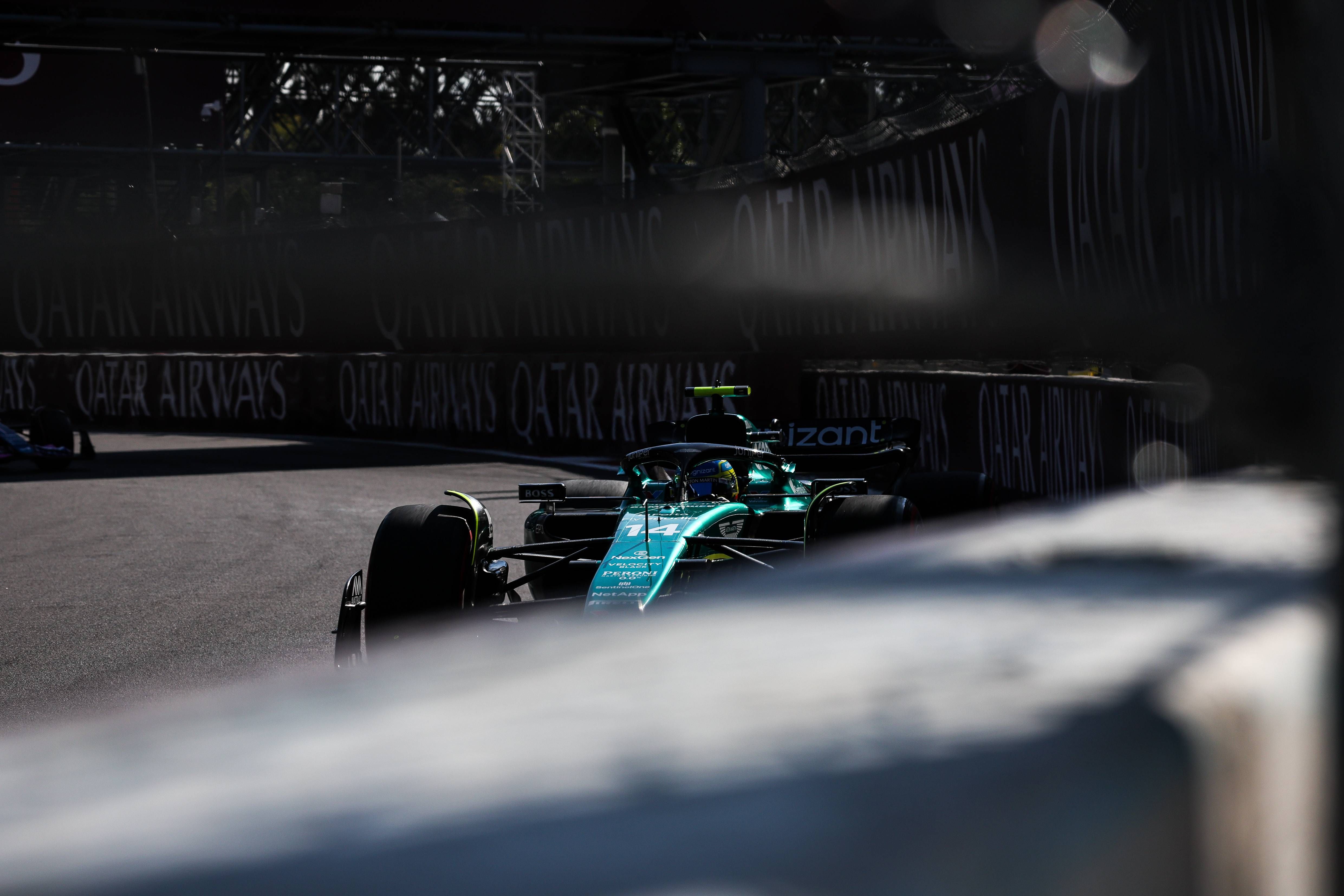  Fernando Alonso, en el GP de México.