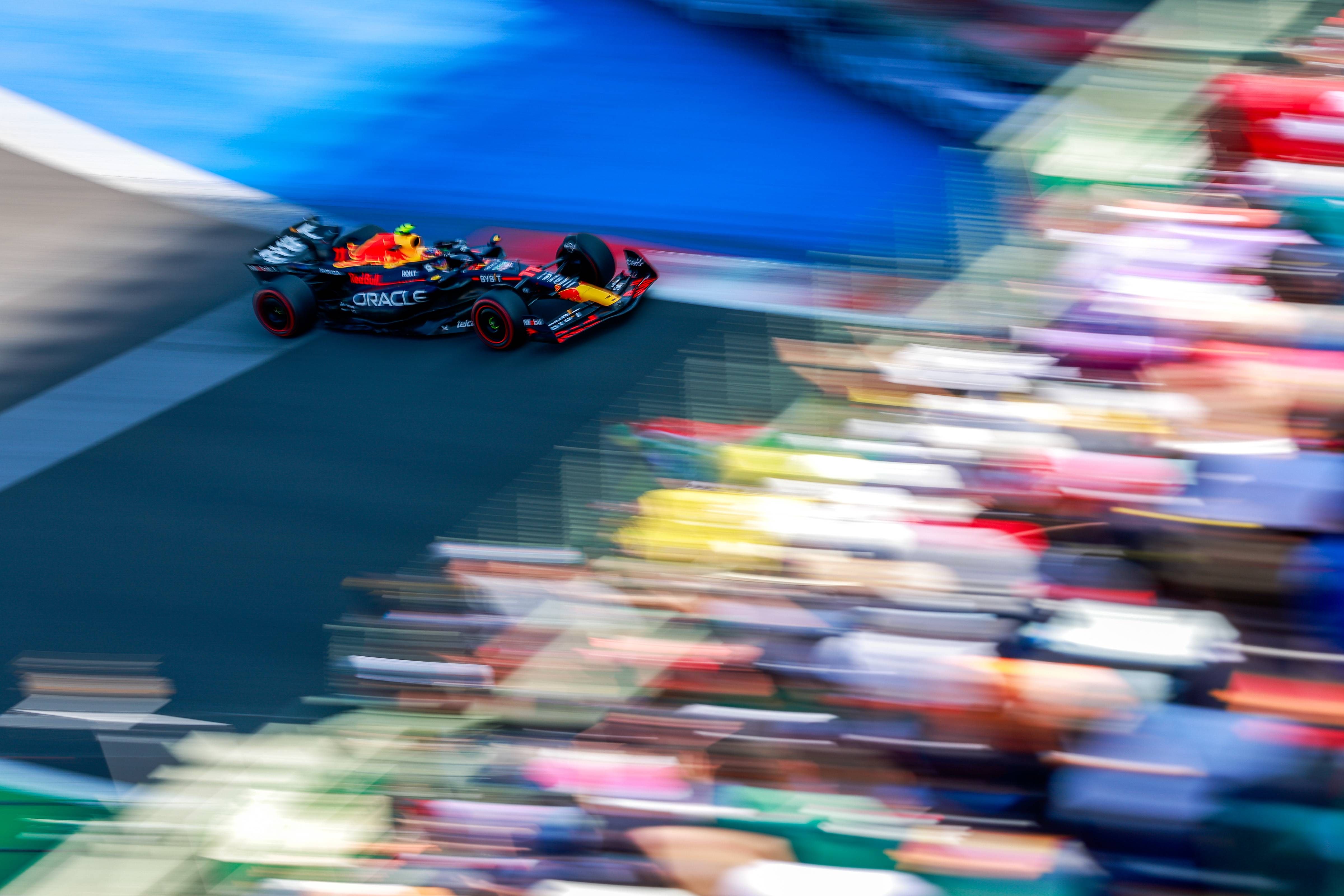  Sergio Pérez, en el GP de México.