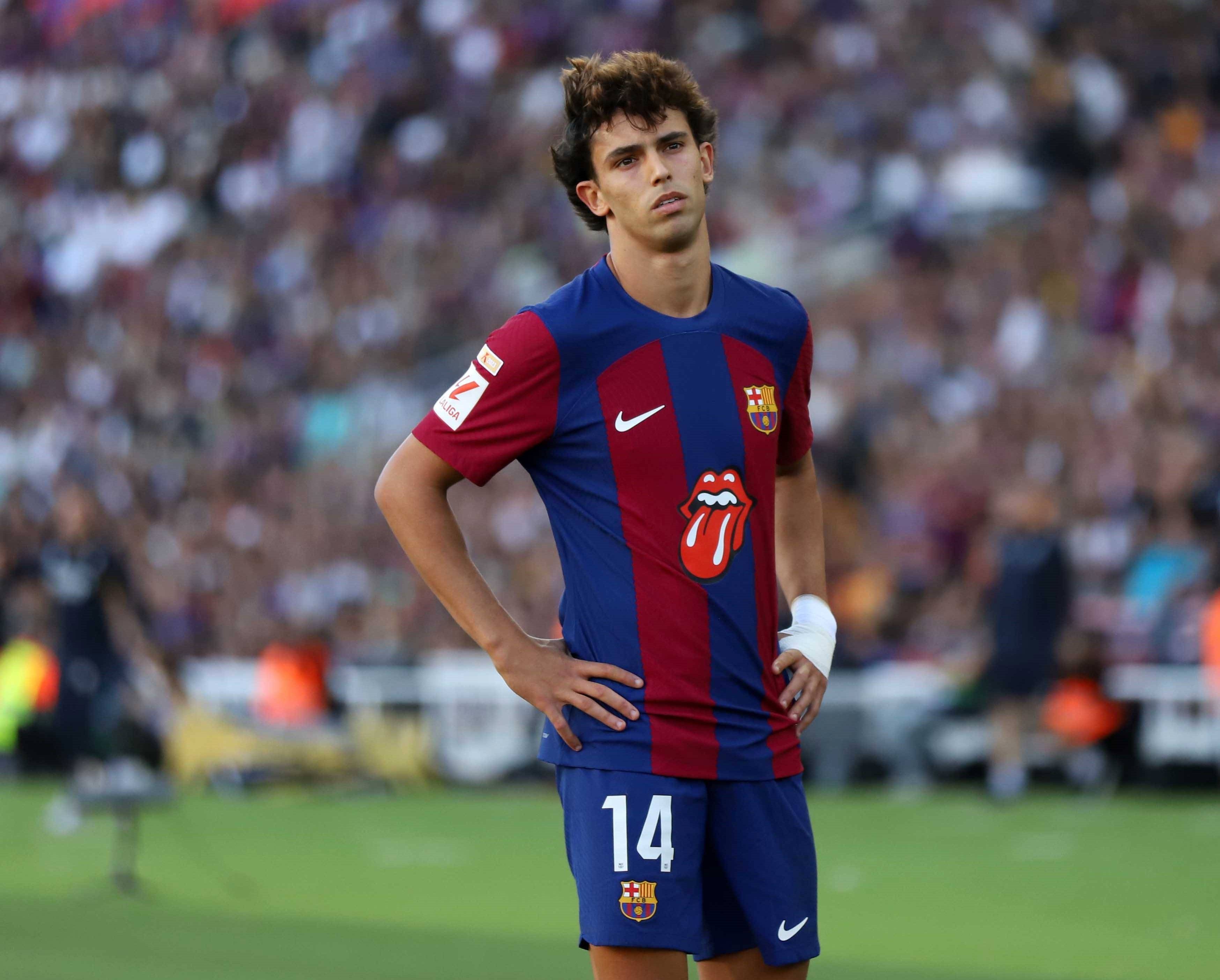 Joao Félix, en un partido del Barcelona.