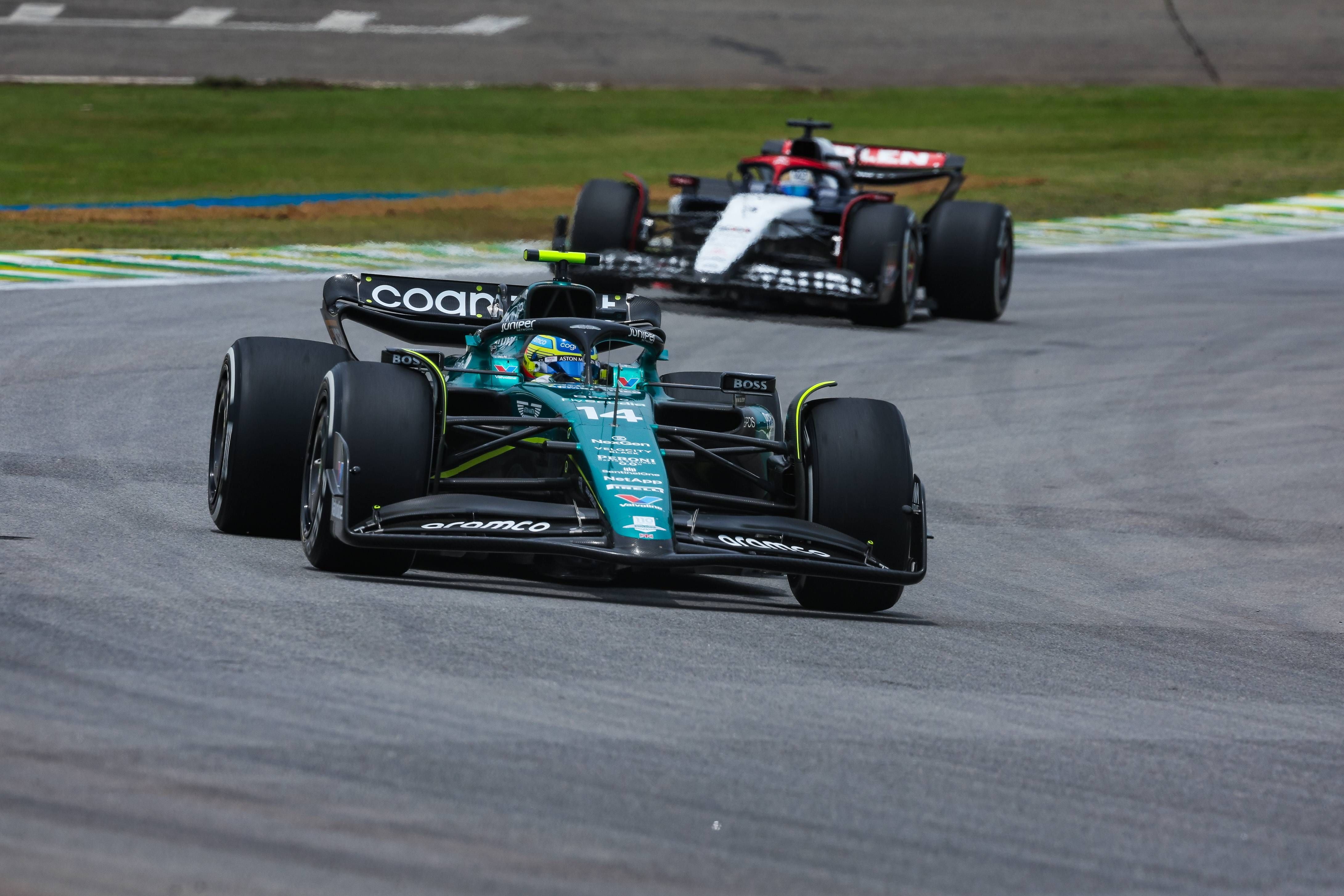 Fernando Alonso, en el GP de Sao Paulo.
