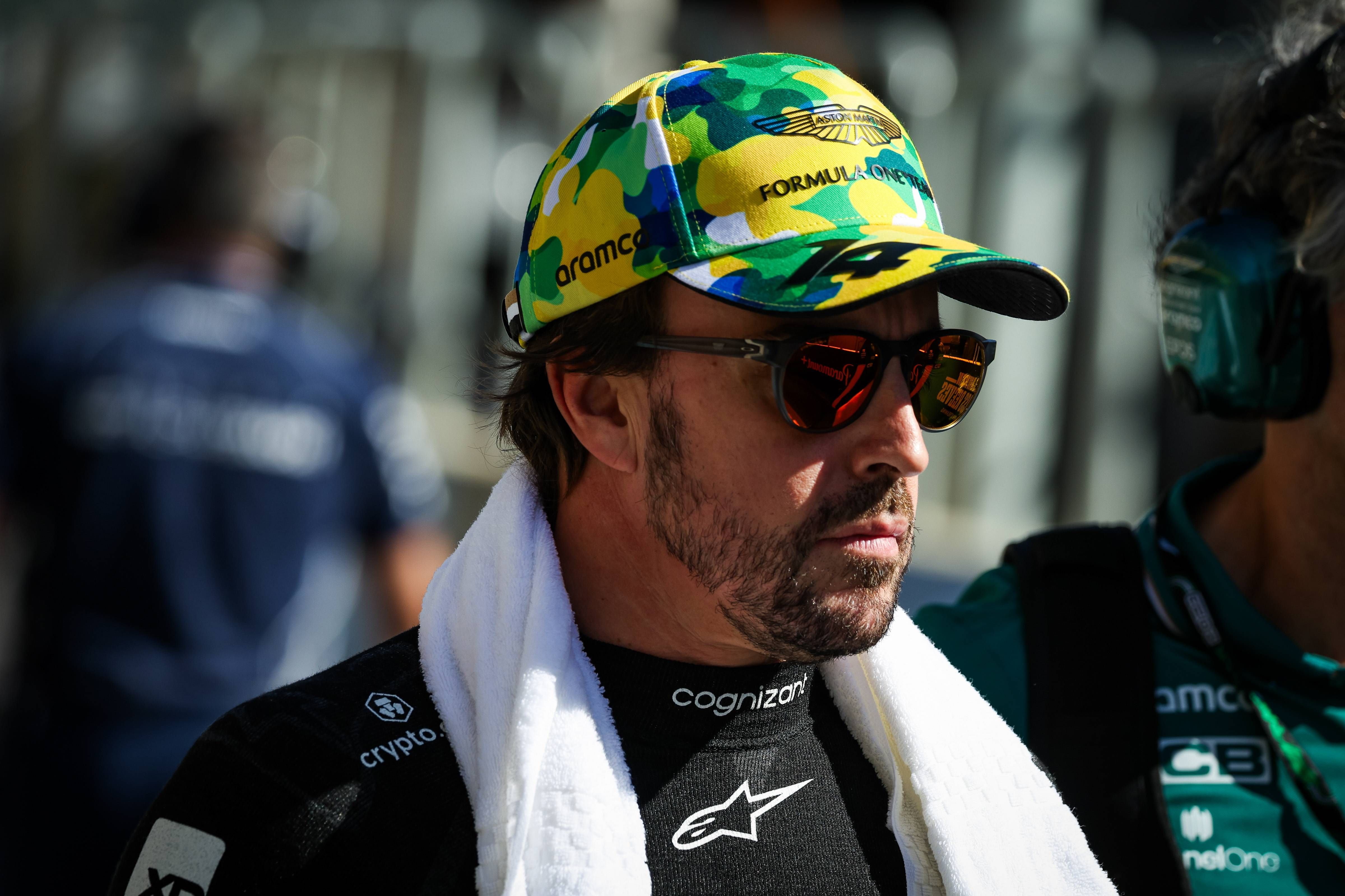  Fernando Alonso, durante el GP de Sao Paulo.