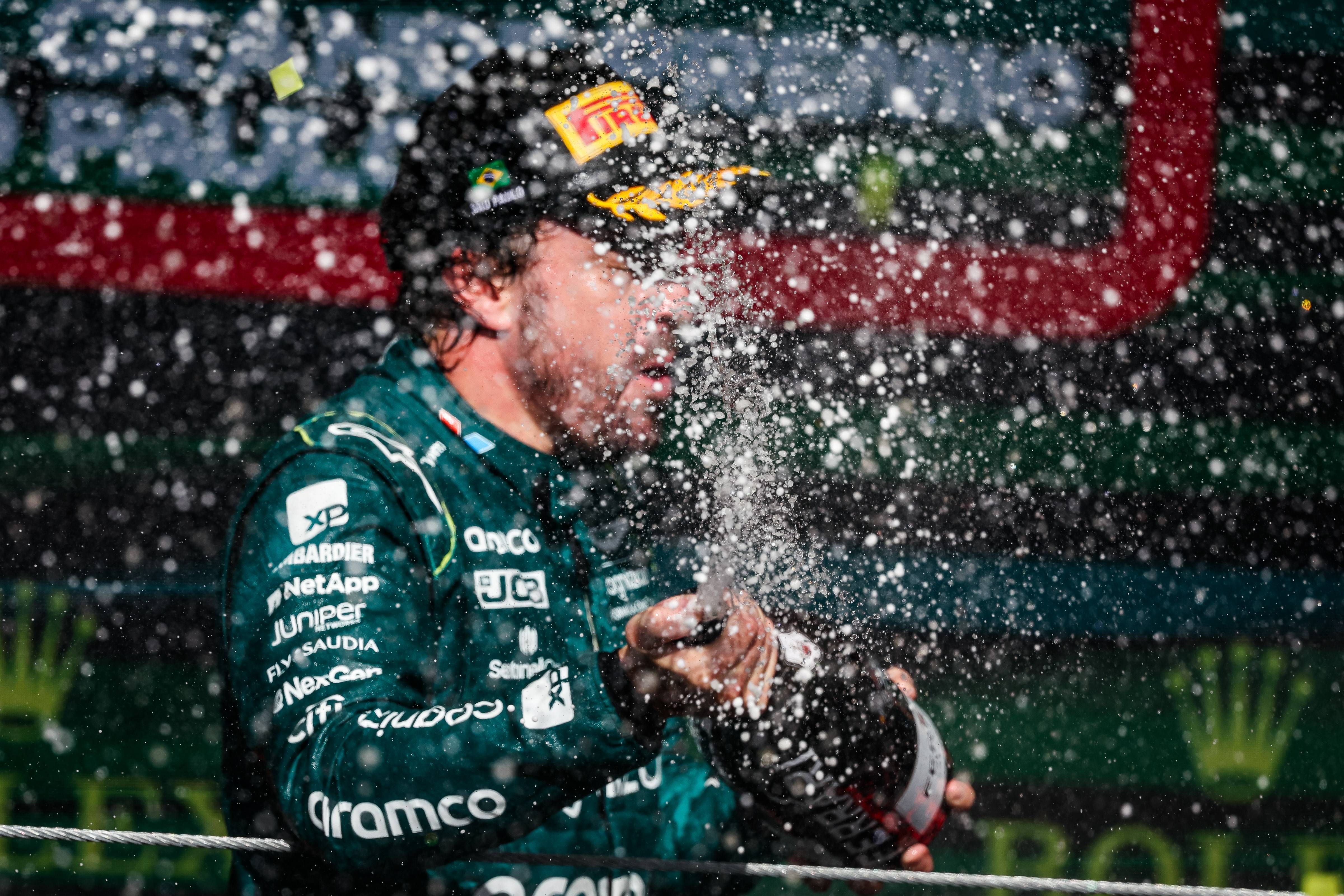 Fernando Alonso, en el GP de Sao Paulo.