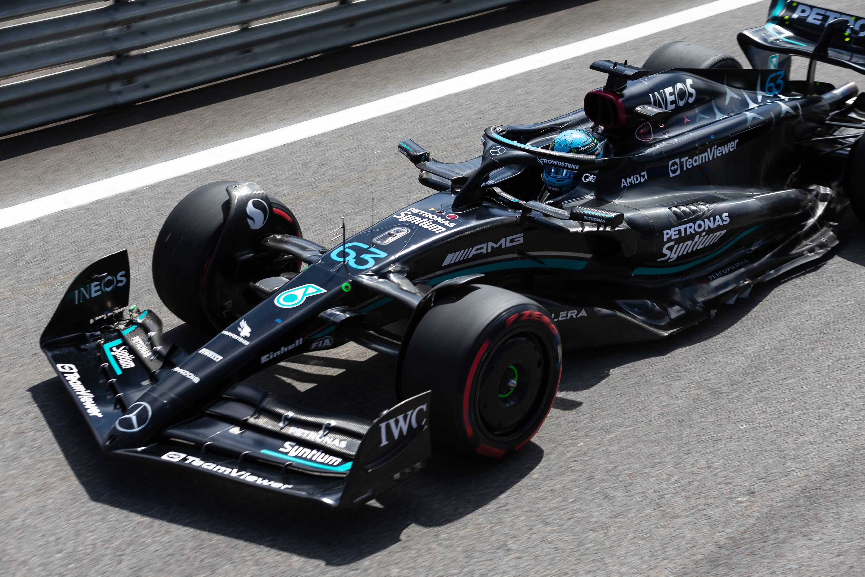  Lewis Hamilton, de Mercedes, en el GP de Sao Paulo.