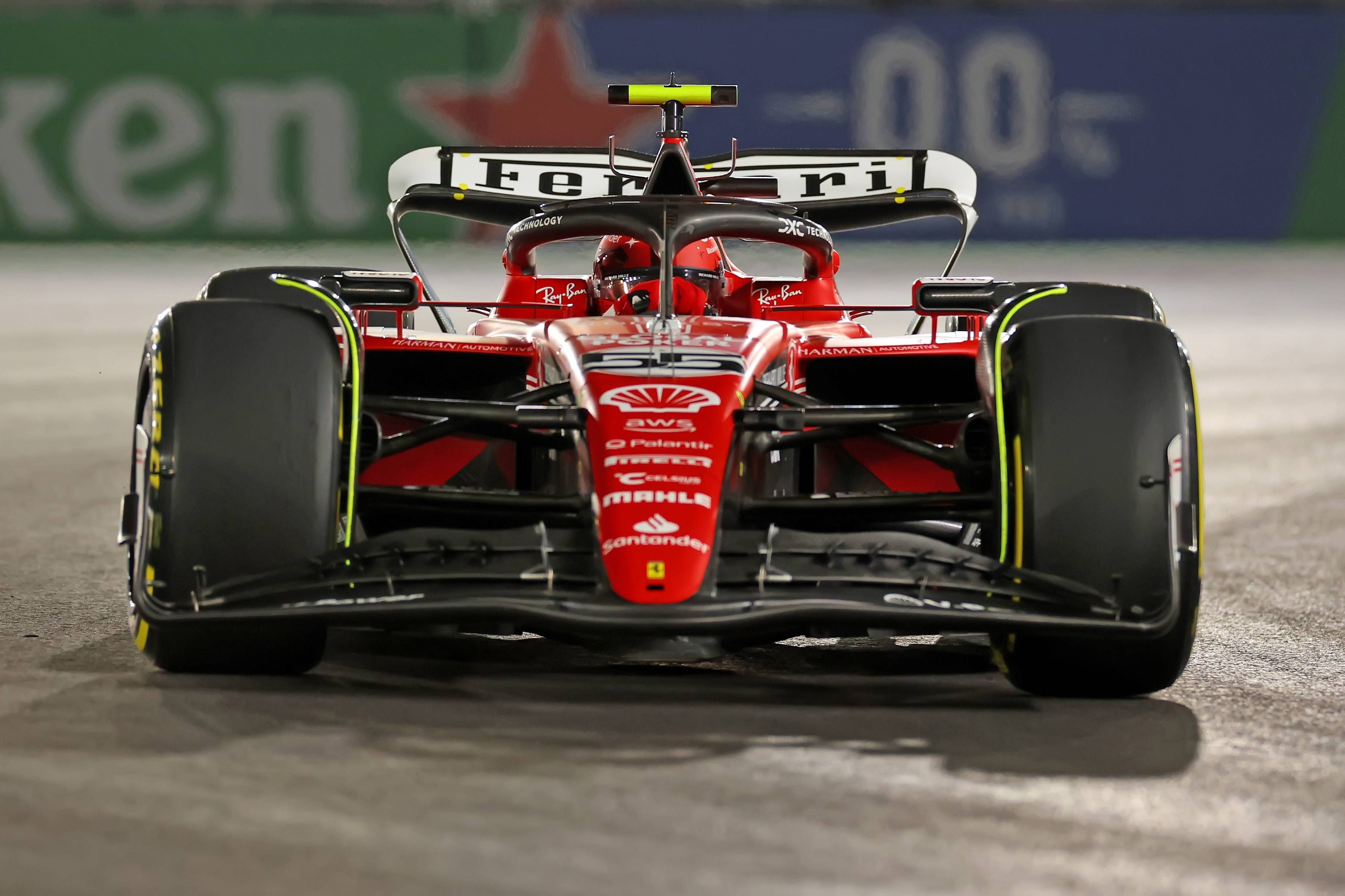 Carlos Sainz, en el GP de Las Vegas.