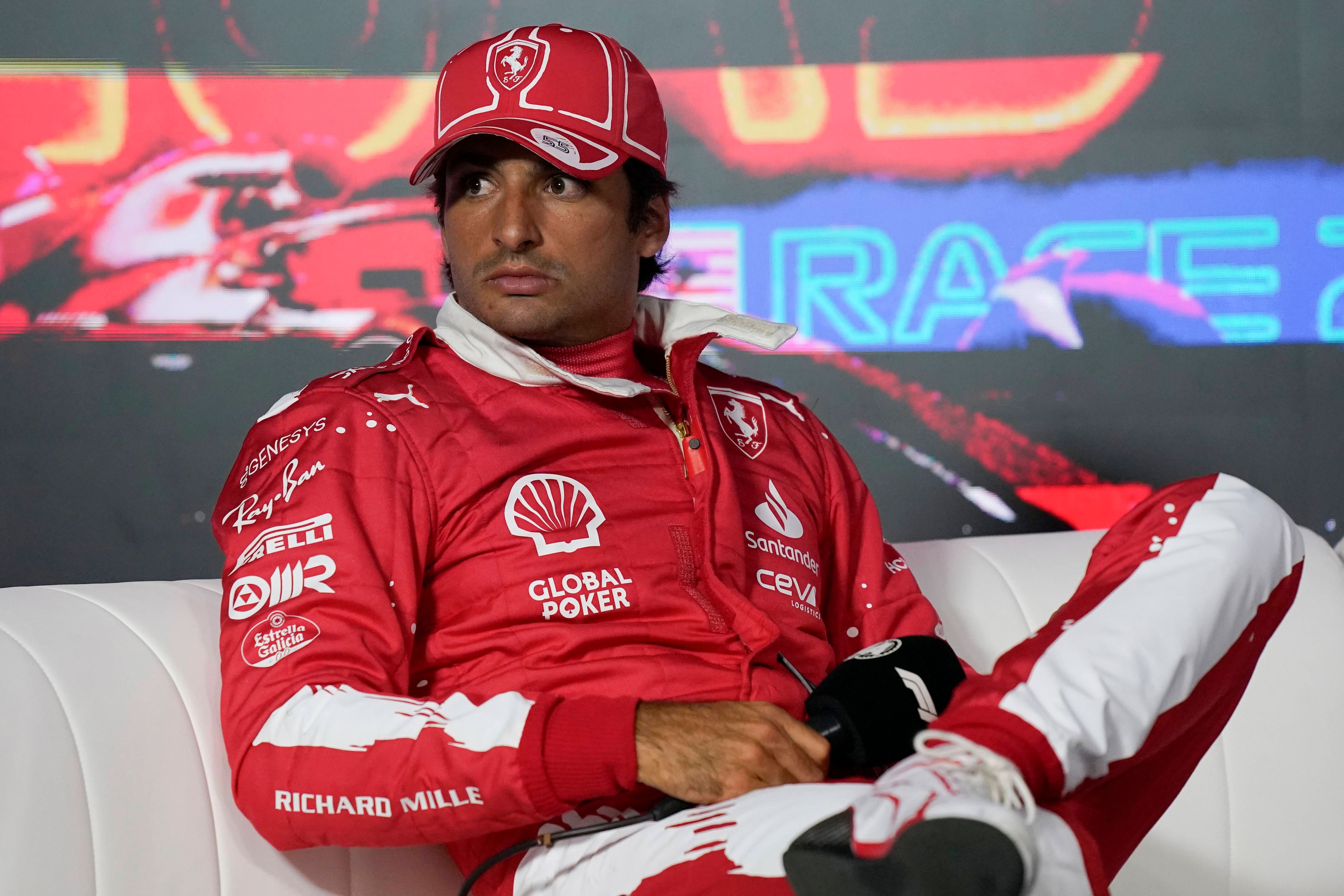 Carlos Sainz, en el GP de Las Vegas.