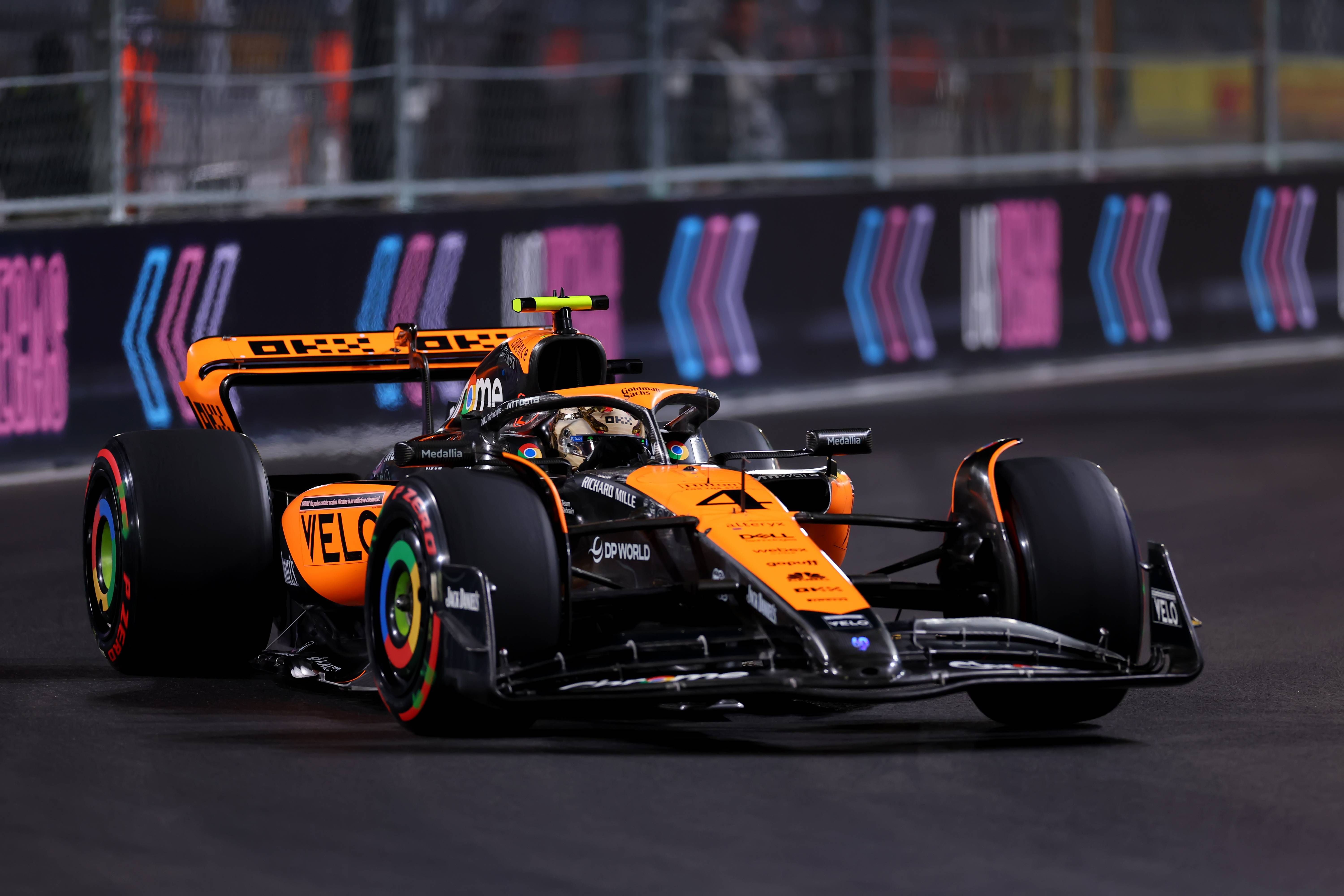  Lando Norris, durante el GP de Las Vegas.