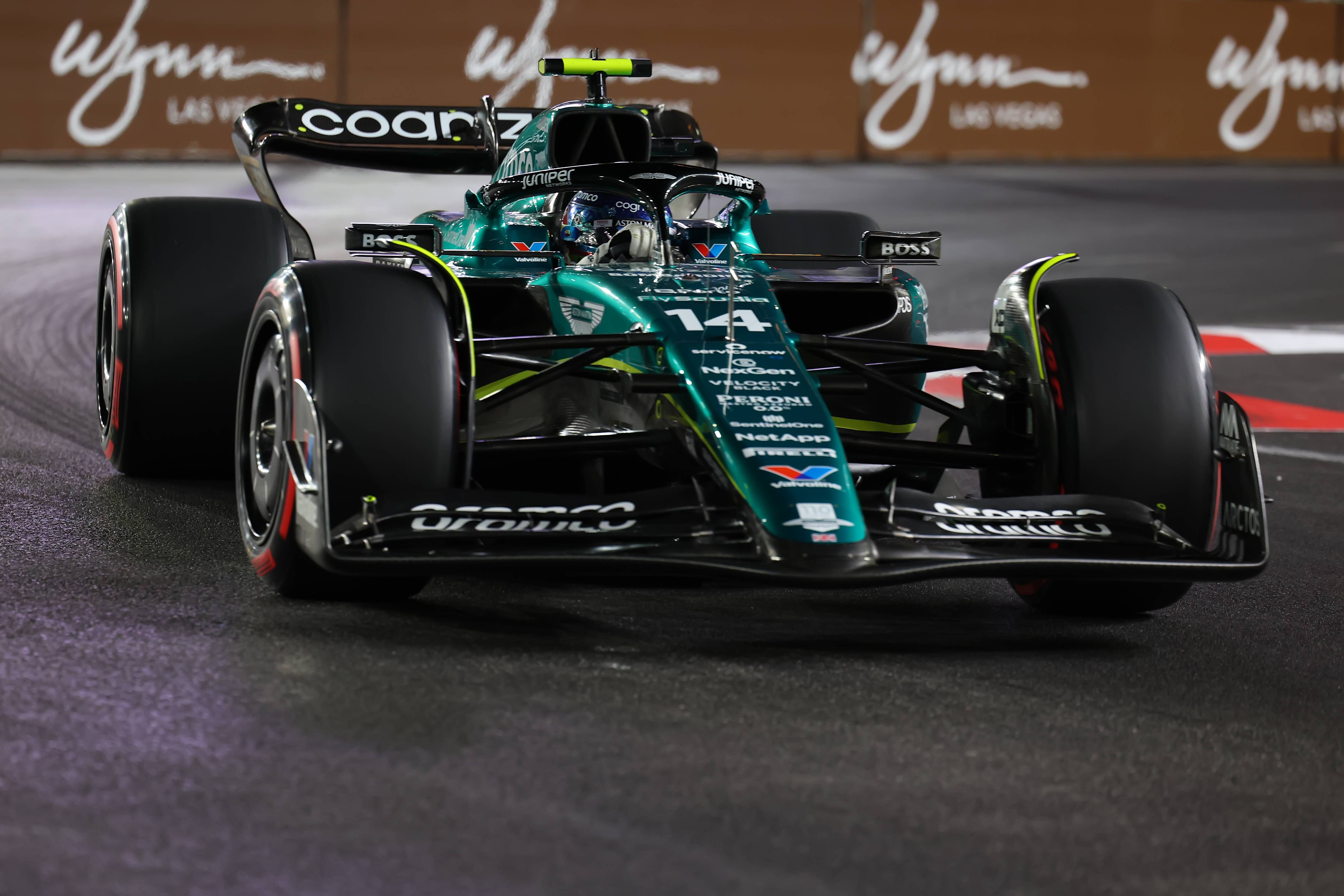 Fernando Alonso, en el GP de Las Vegas.