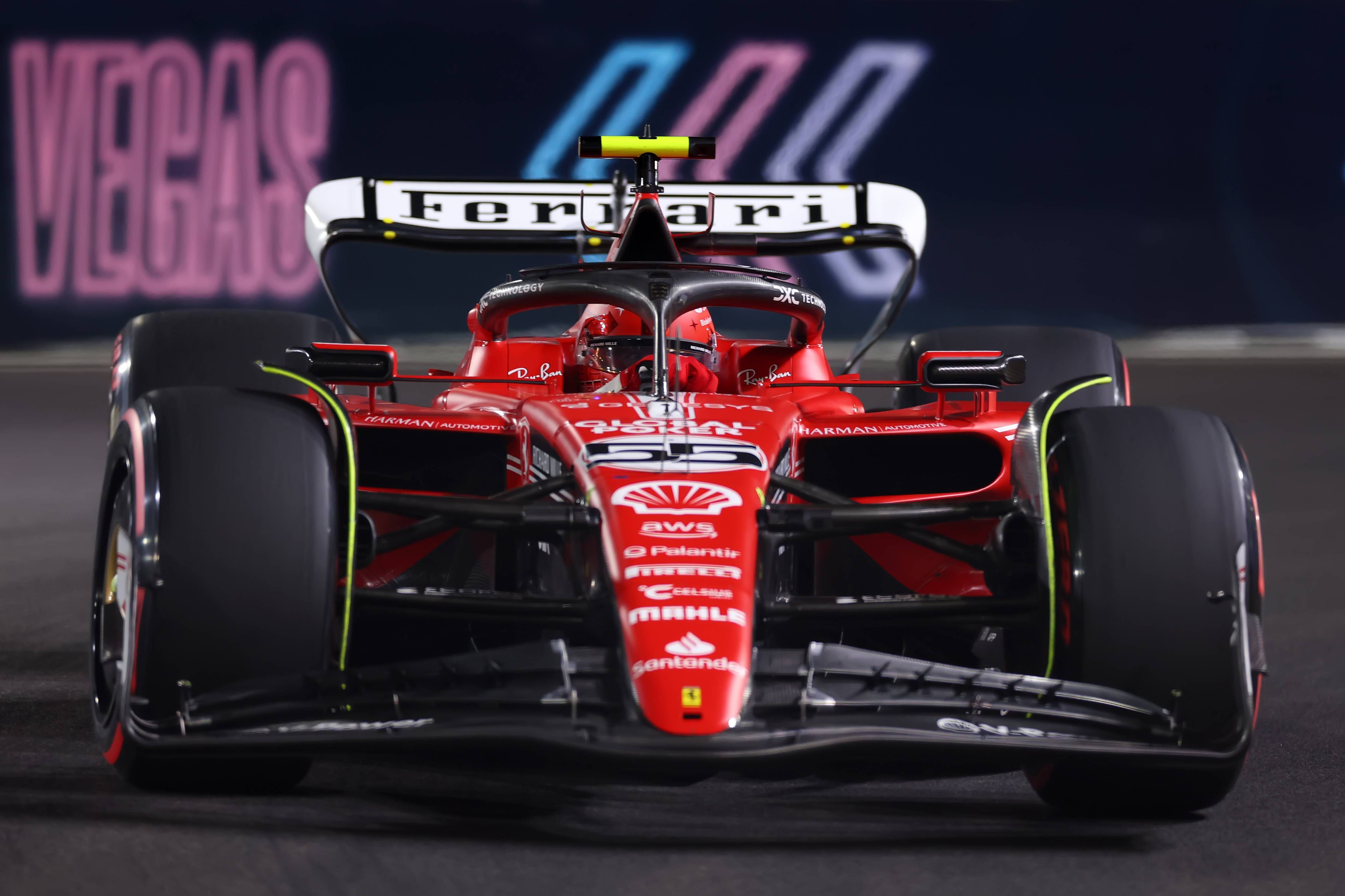  Carlos Sainz, en el GP de Las Vegas.