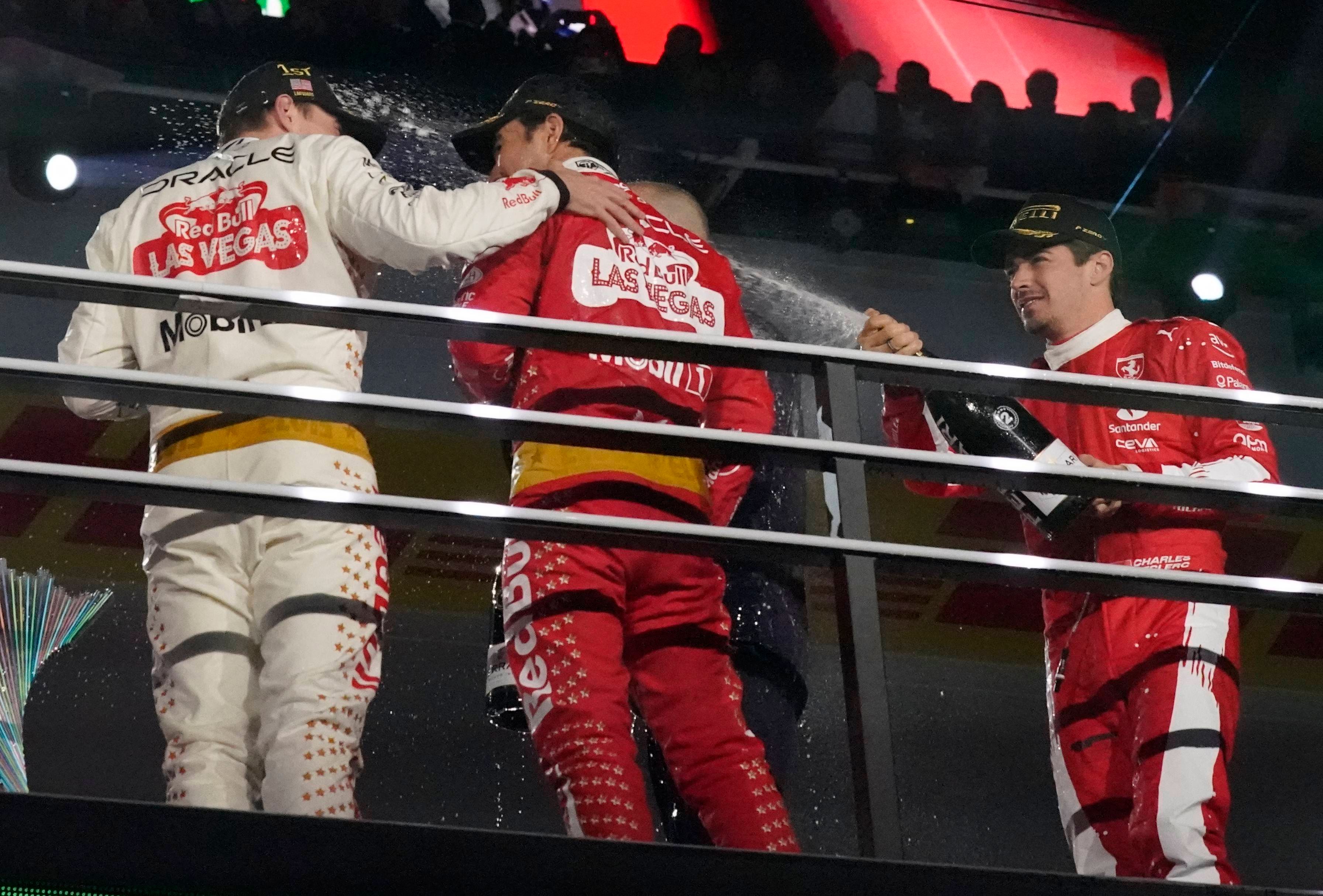  El podio de Las Vegas.