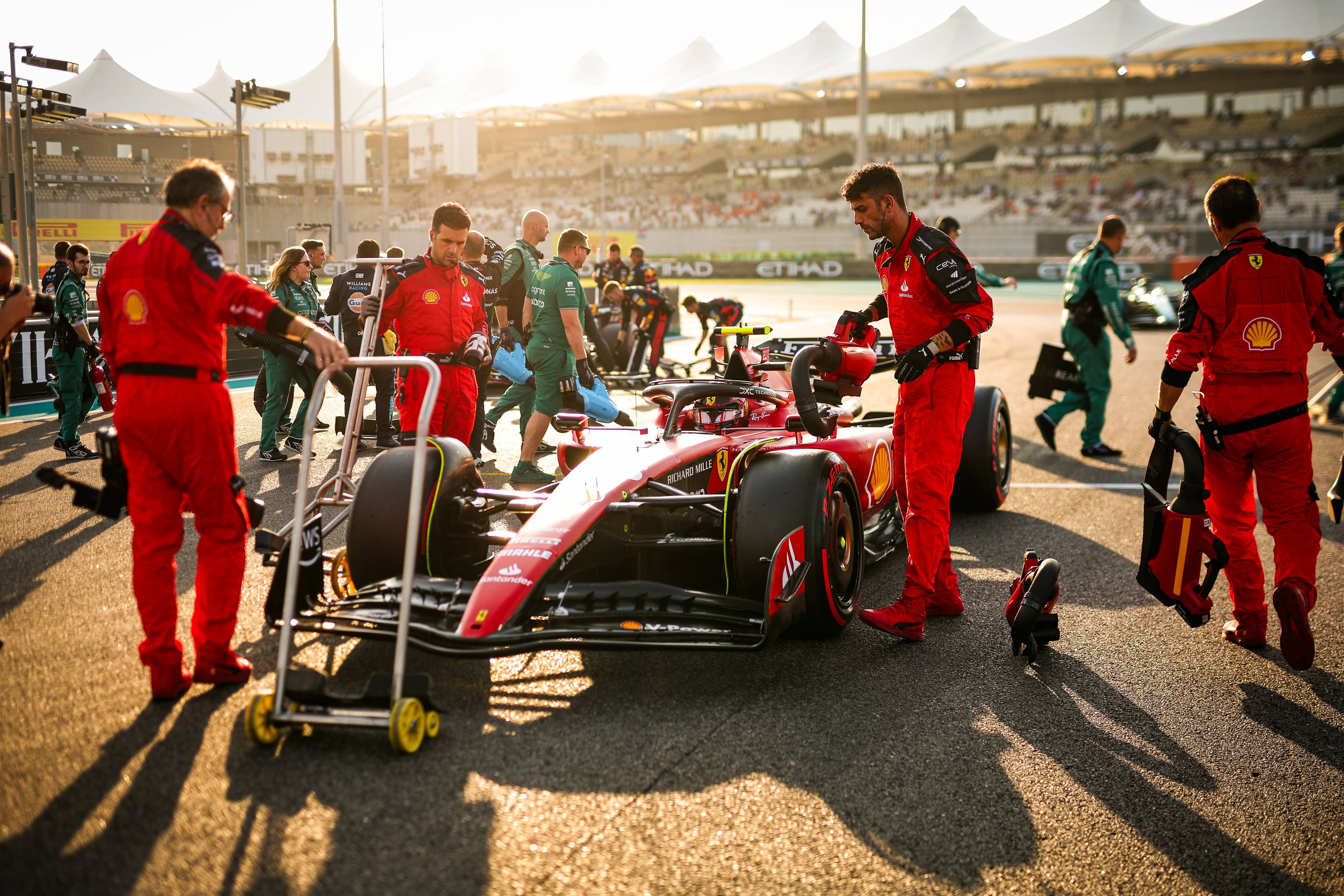 Carlos Sainz, en el GP de Abu Dabi.