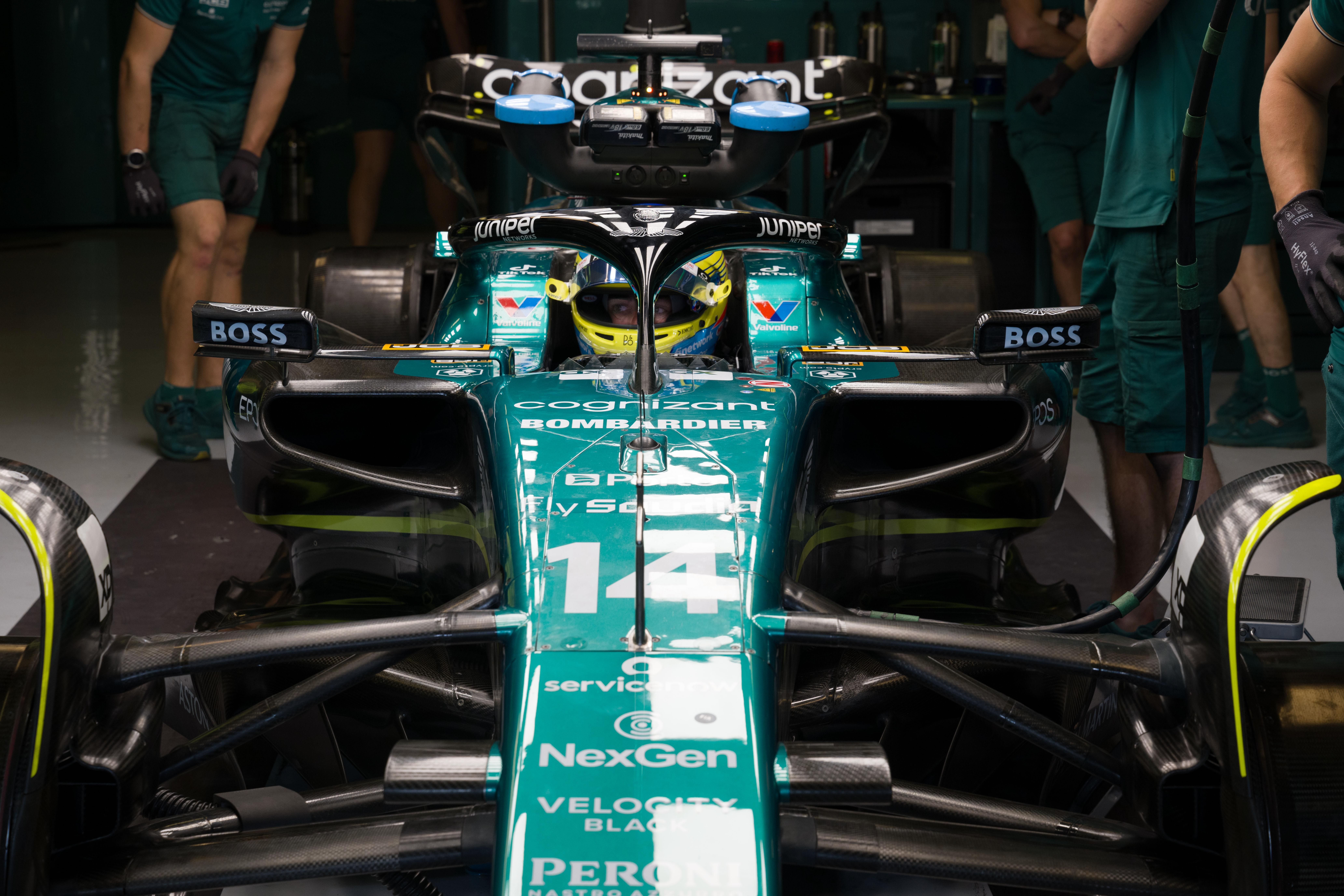  Fernando Alonso, en un Gran Premio de 2023.