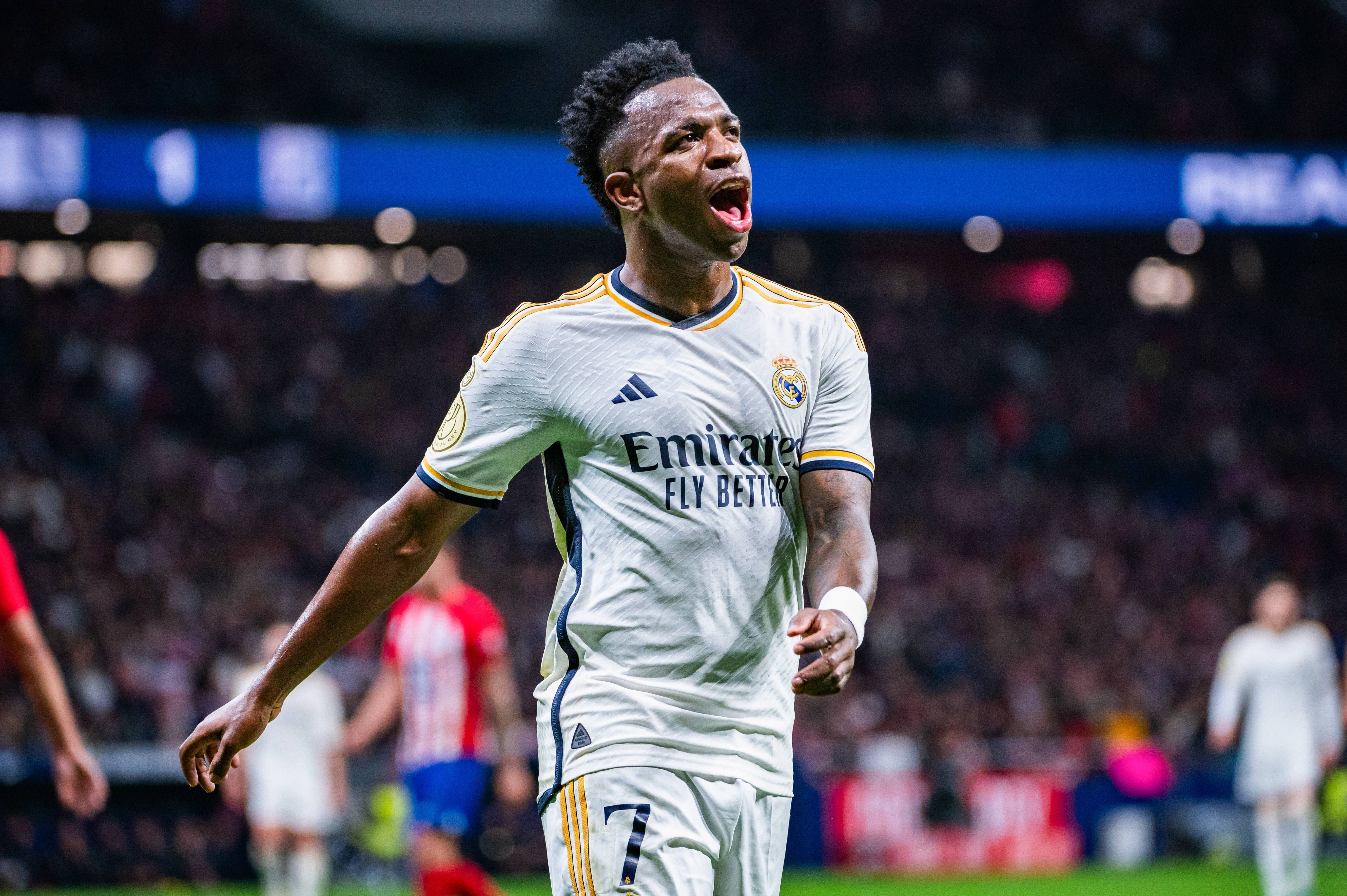  Vinicius Jr, durante el Atlético-Real Madrid. (Foto Cordon Press).