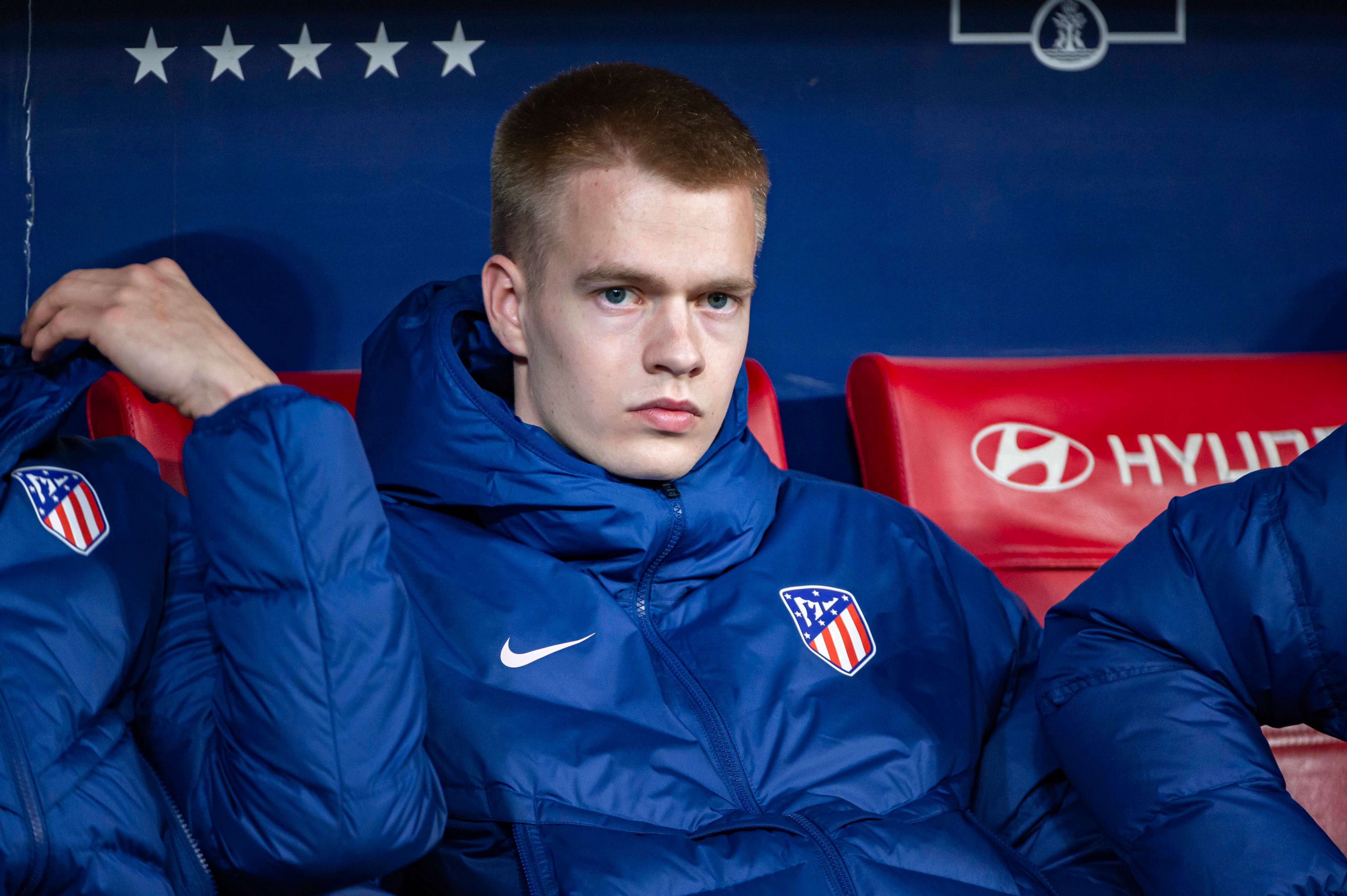 Arthur Vermeeren, en el banquillo del Metropolitano.