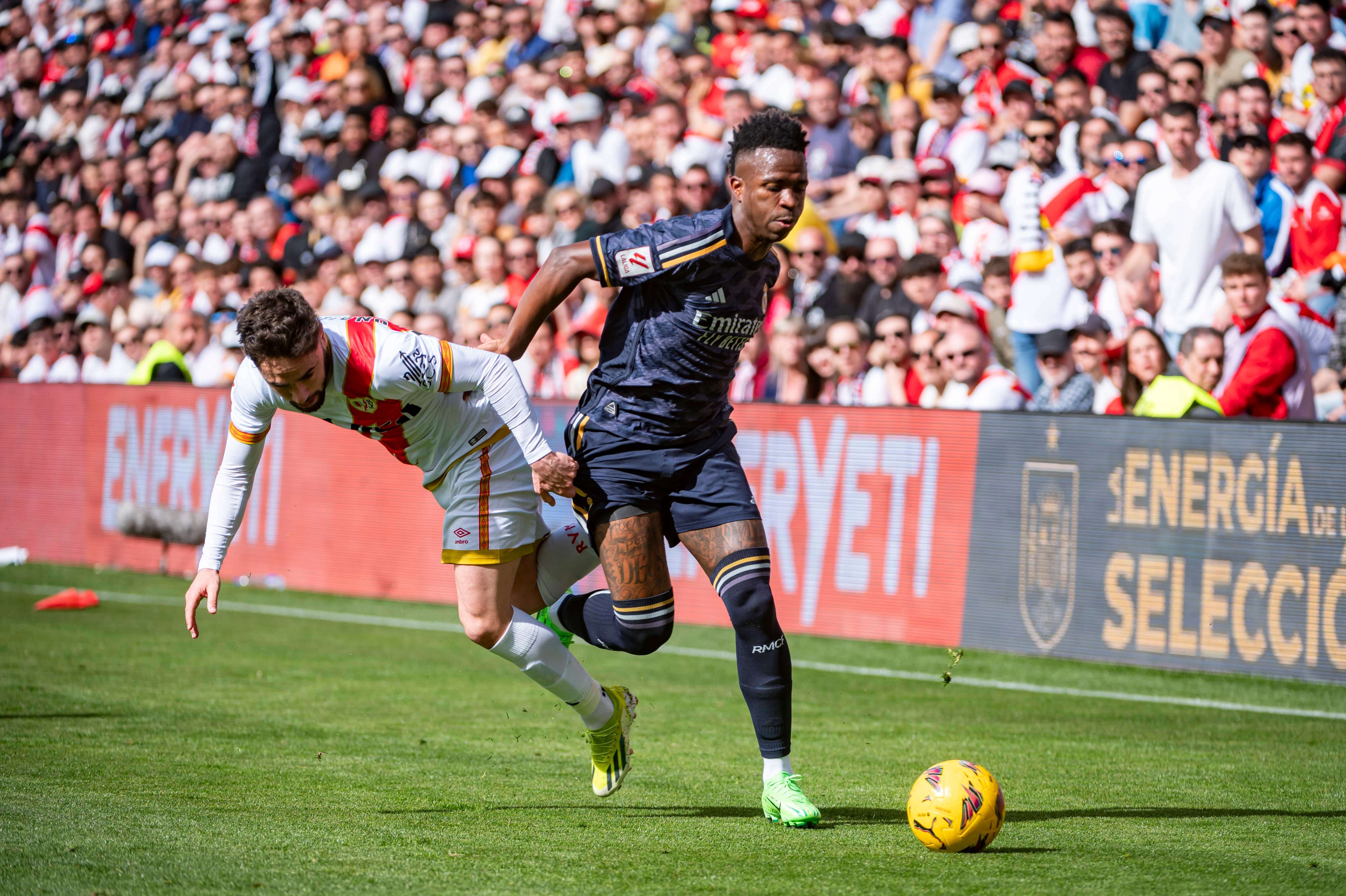  Vinícius durante un lance del partido Foto: Cordon Press