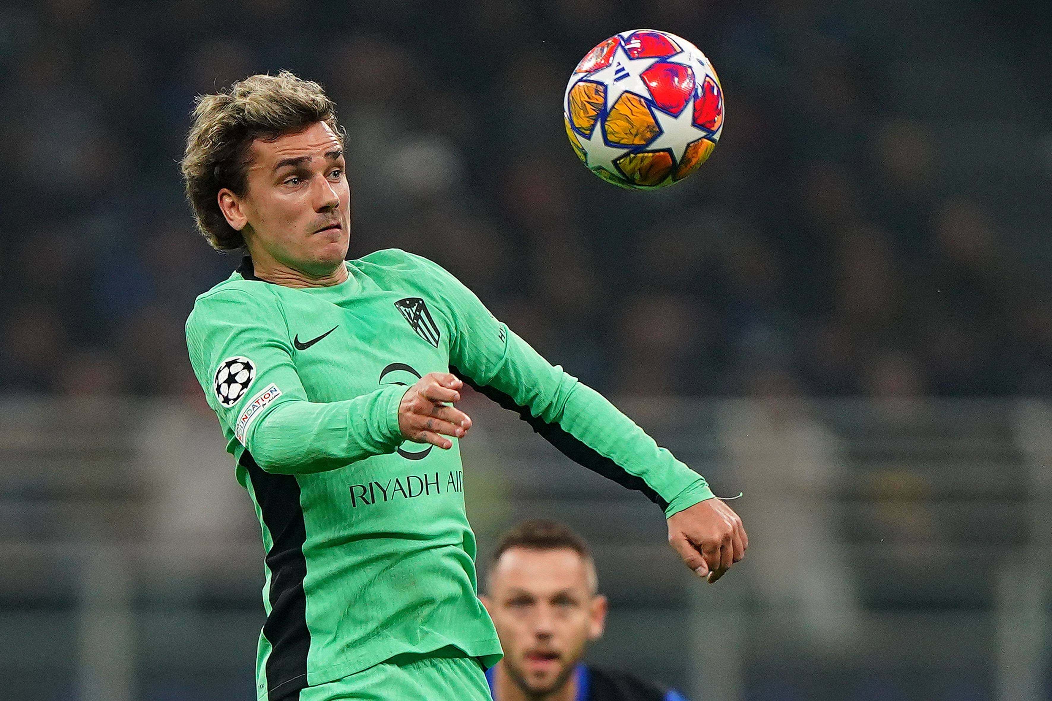 Antoine Griezmann, en el Inter-Atlético.