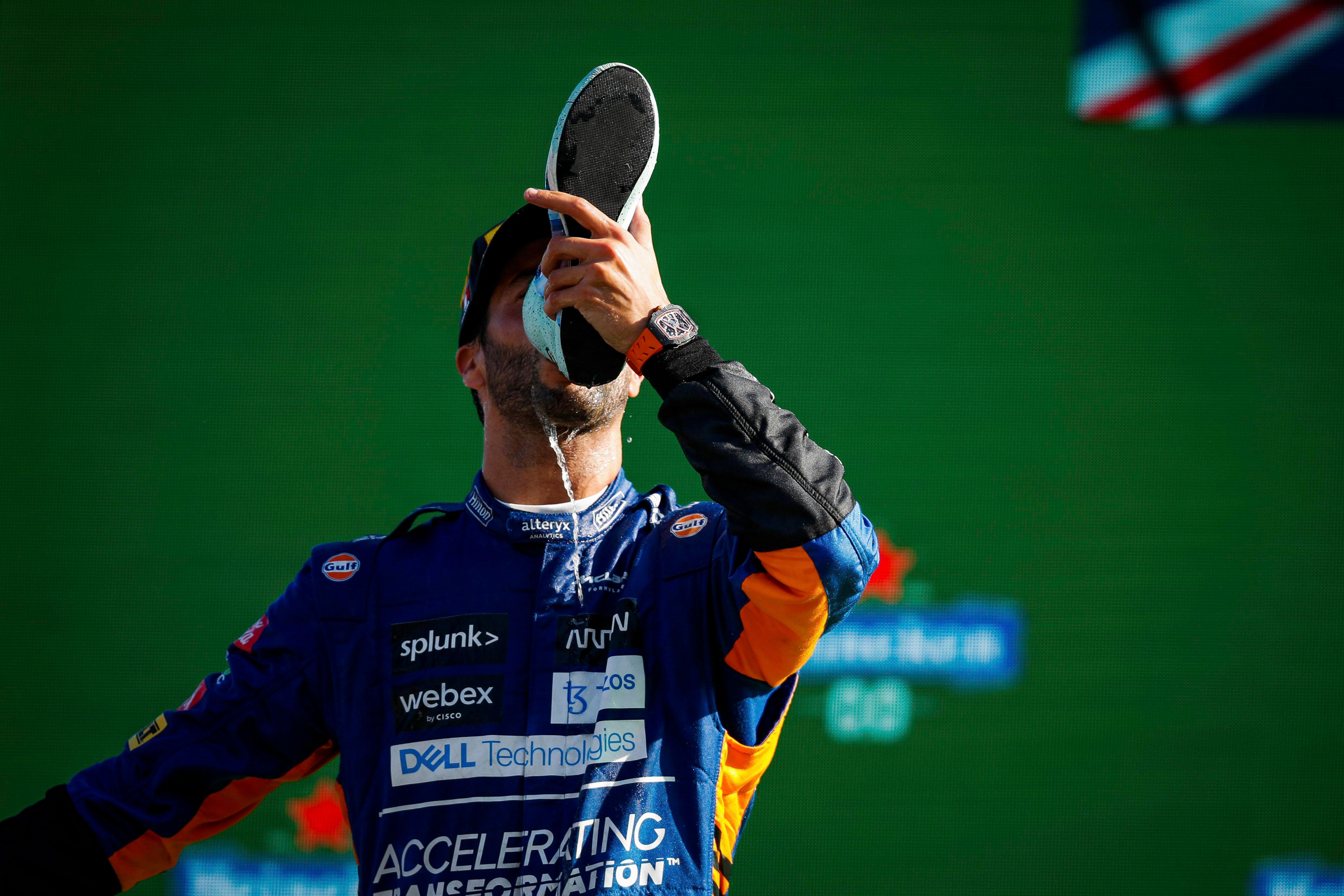  Daniel Ricciardo, con McLaren en 2021.