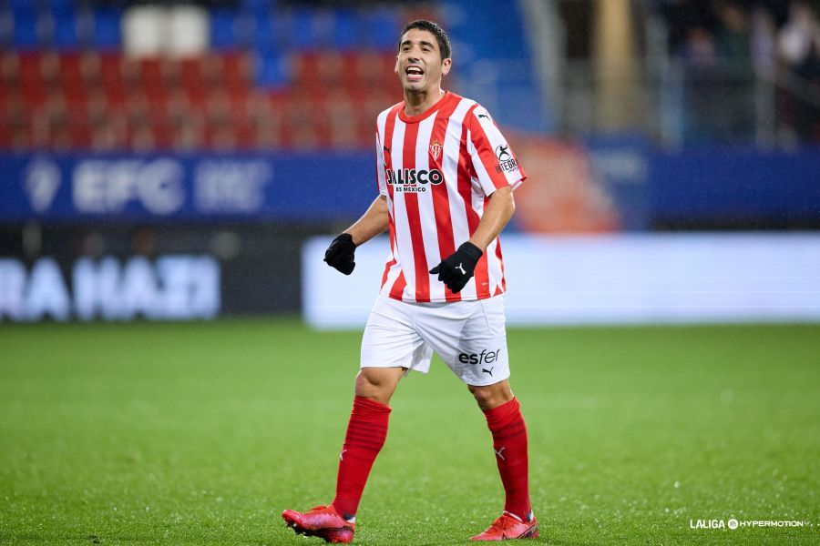 Cote, en el Éibar-Sporting.