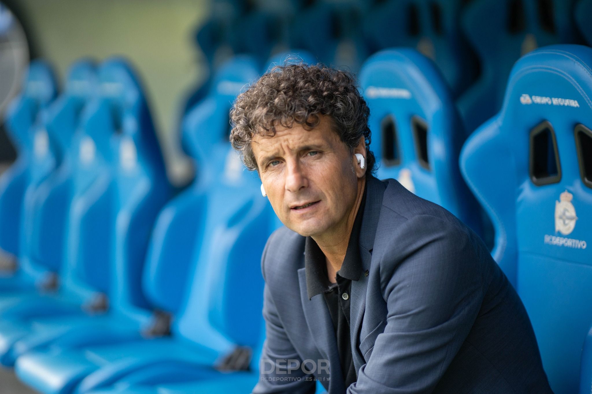  Imanol Idiakez antes de un partido del Dépor