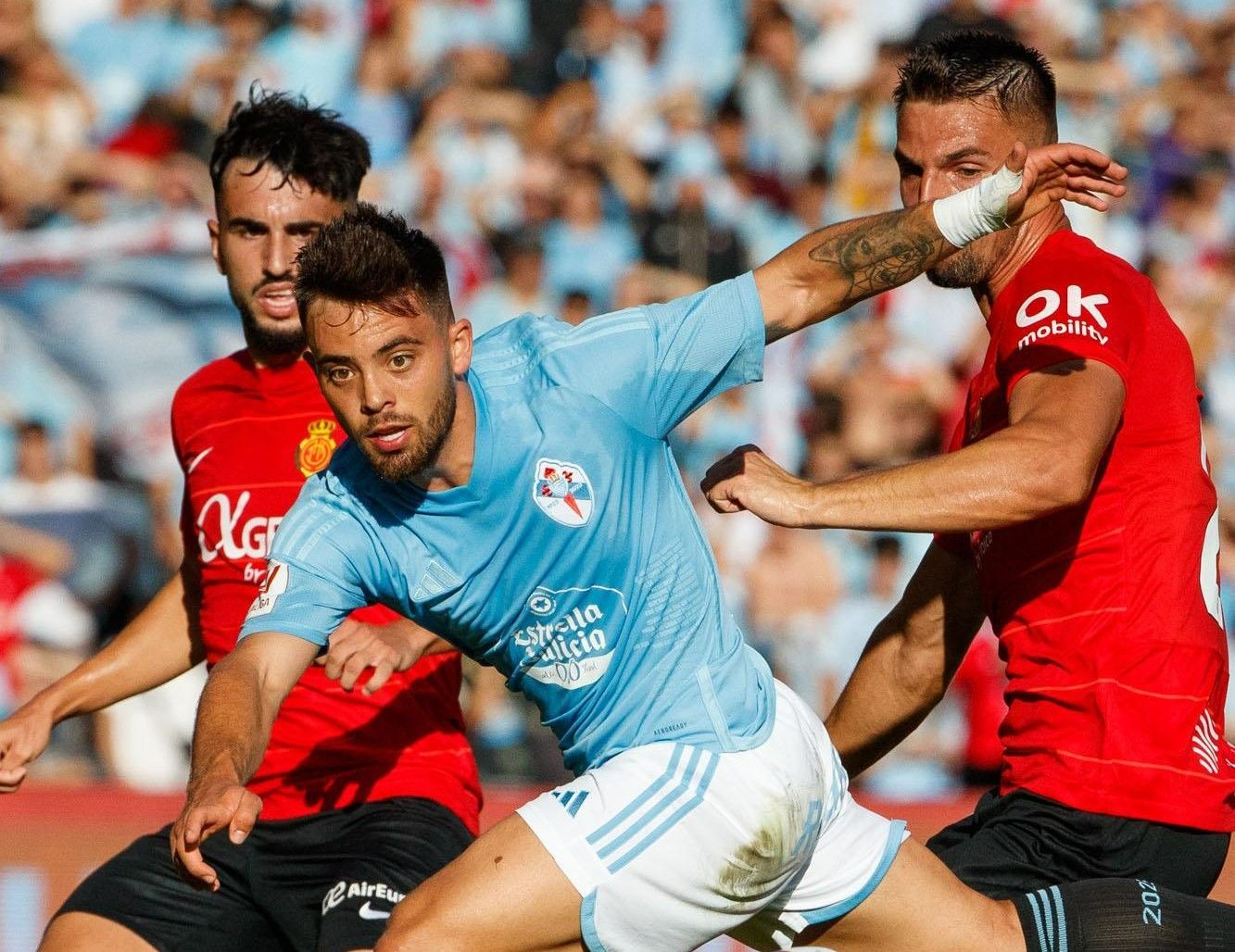  Fran Beltrán, en el Celta - Mallorca.