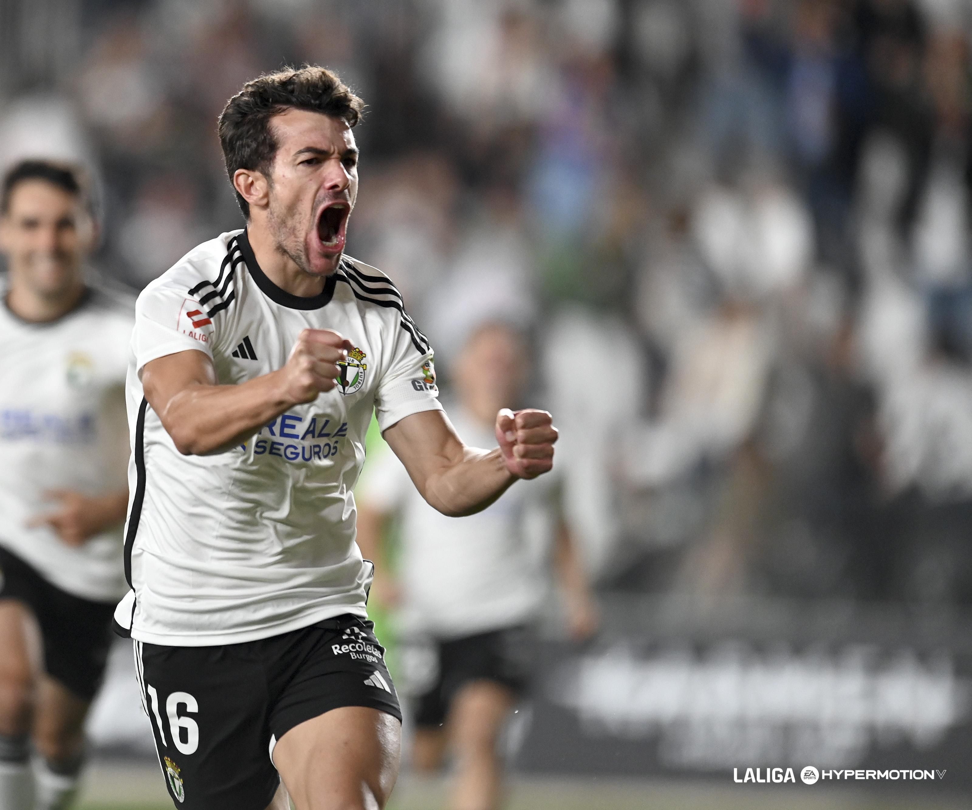  Curro Sánchez, con el Burgos (foto: LALIGA).