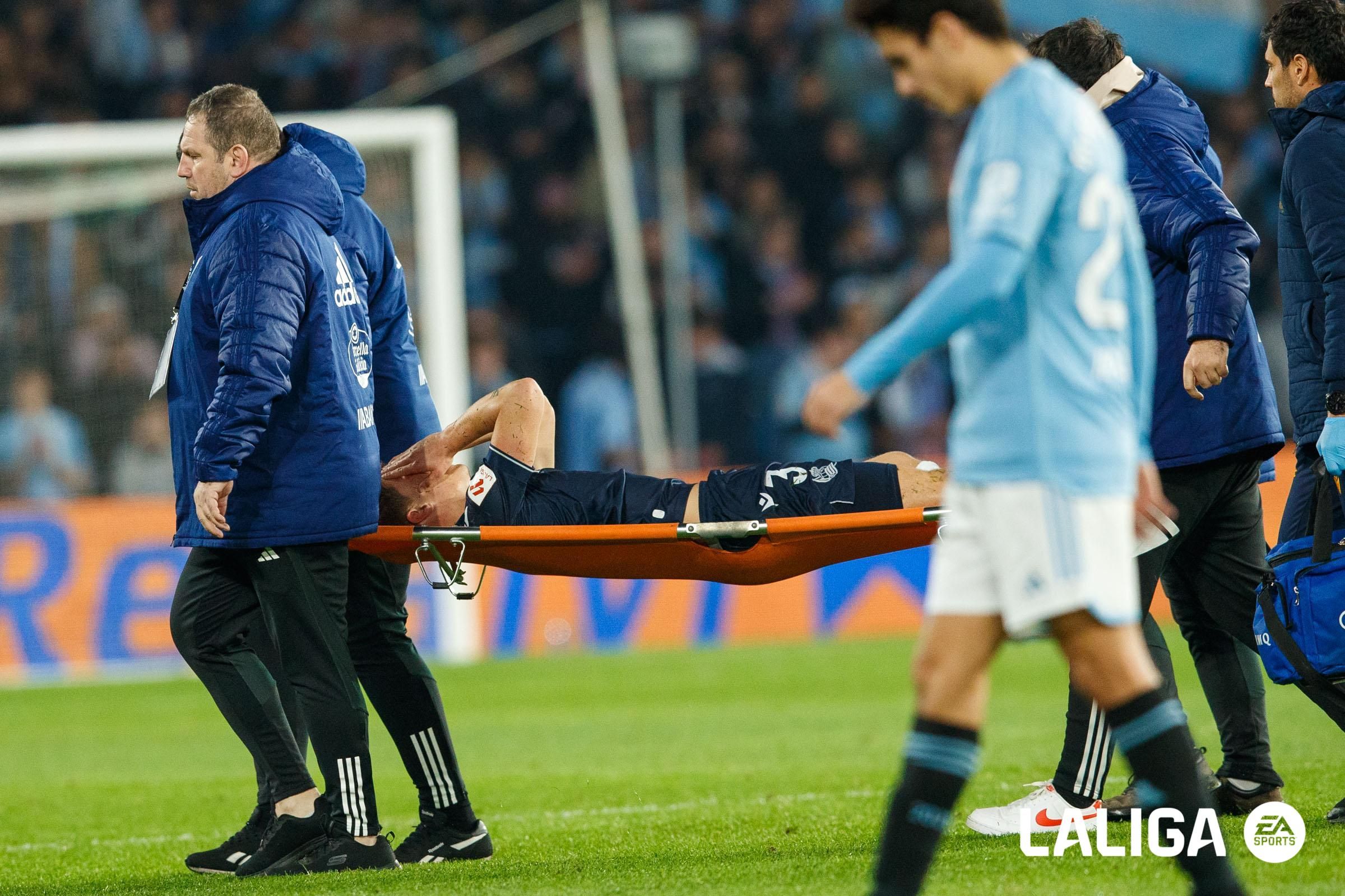  Lesión de Aihen Muñoz en el Celta - Real Sociedad.