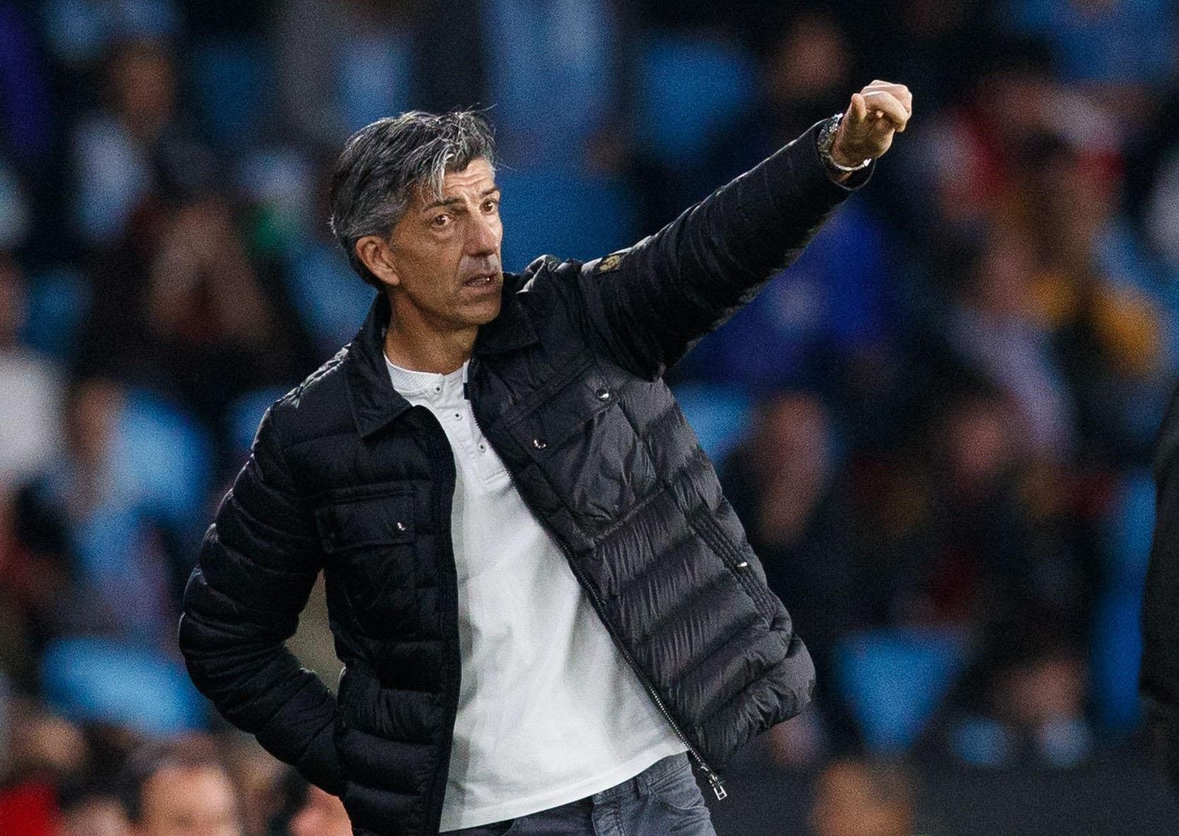 Imanol Alguacil, en el Celta - Real Sociedad.