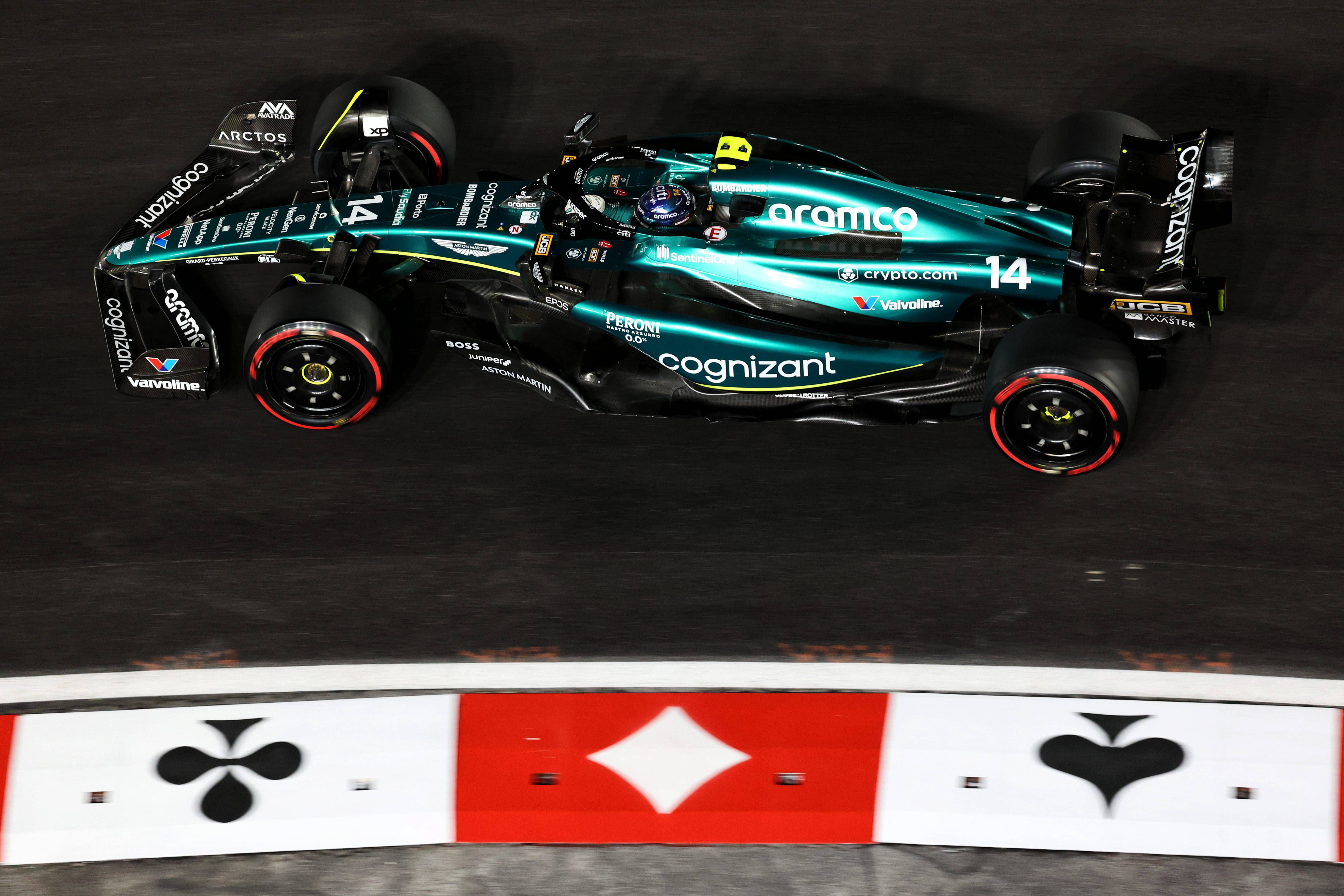 Fernando Alonso, en el GP de Las Vegas.