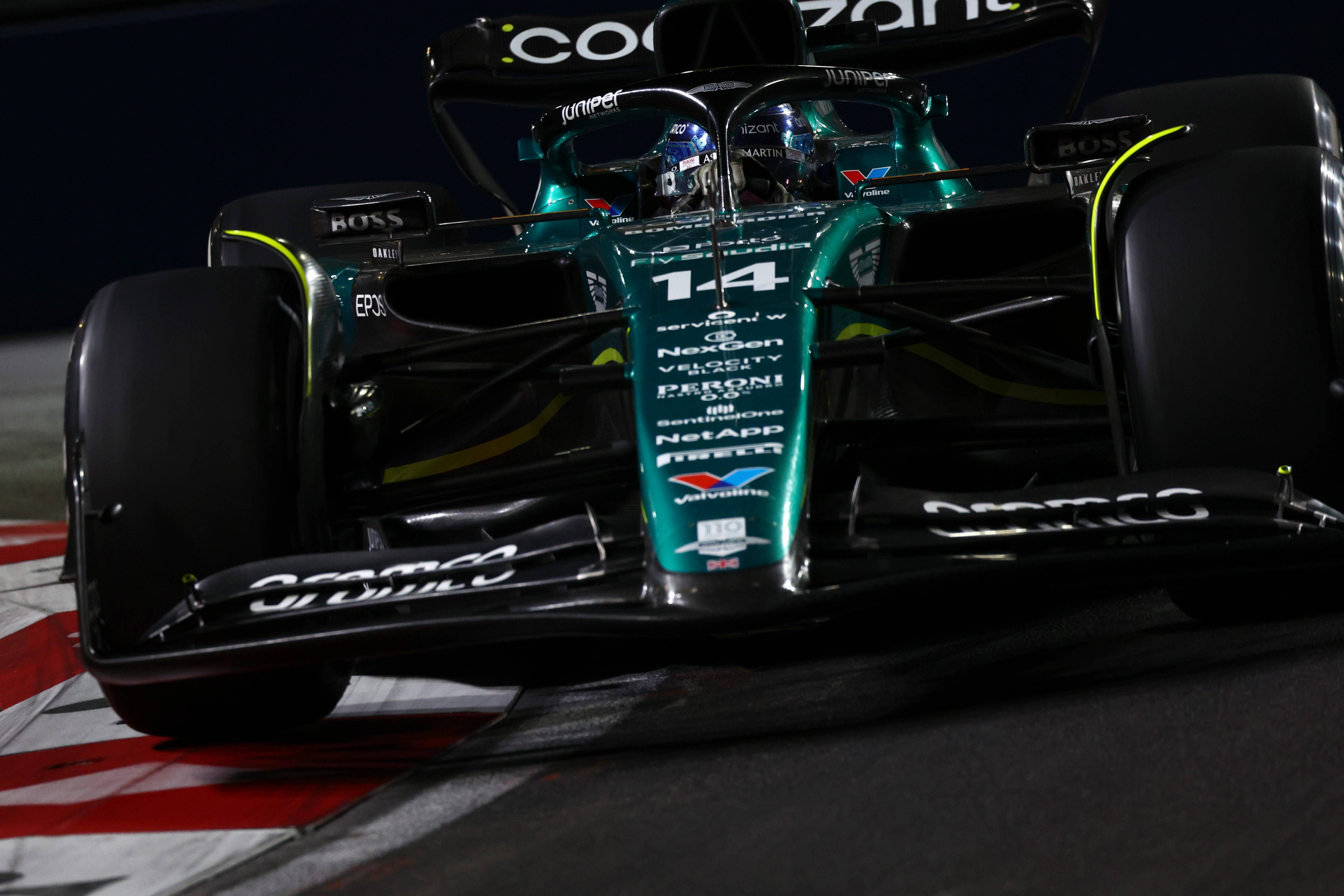 Fernando Alonso, en el GP de Las Vegas.