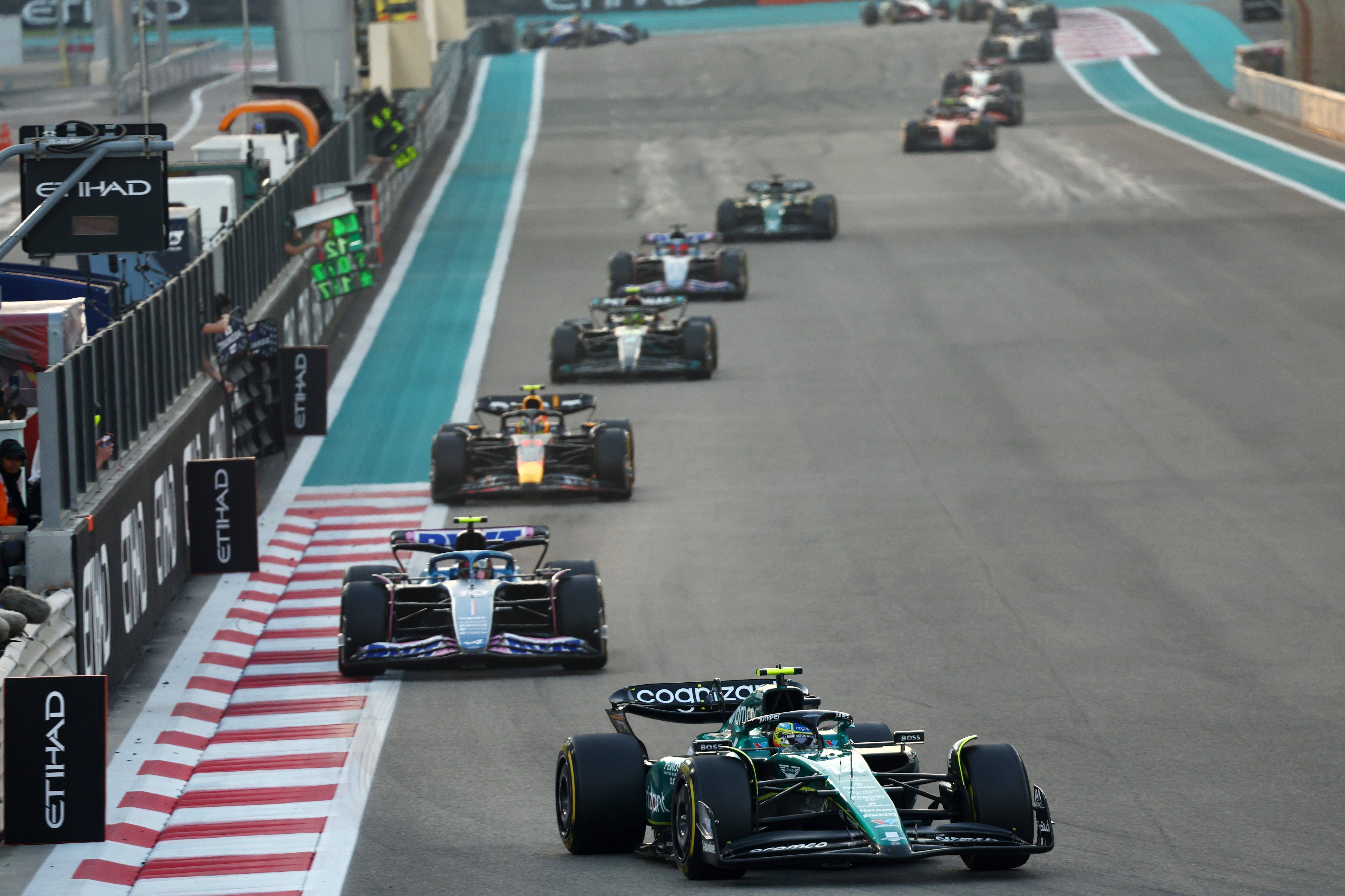 Fernando Alonso, en el GP de Abu Dabi.