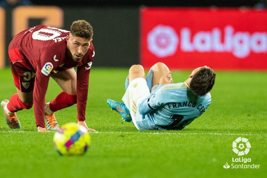  Carmona, ante el Celta.