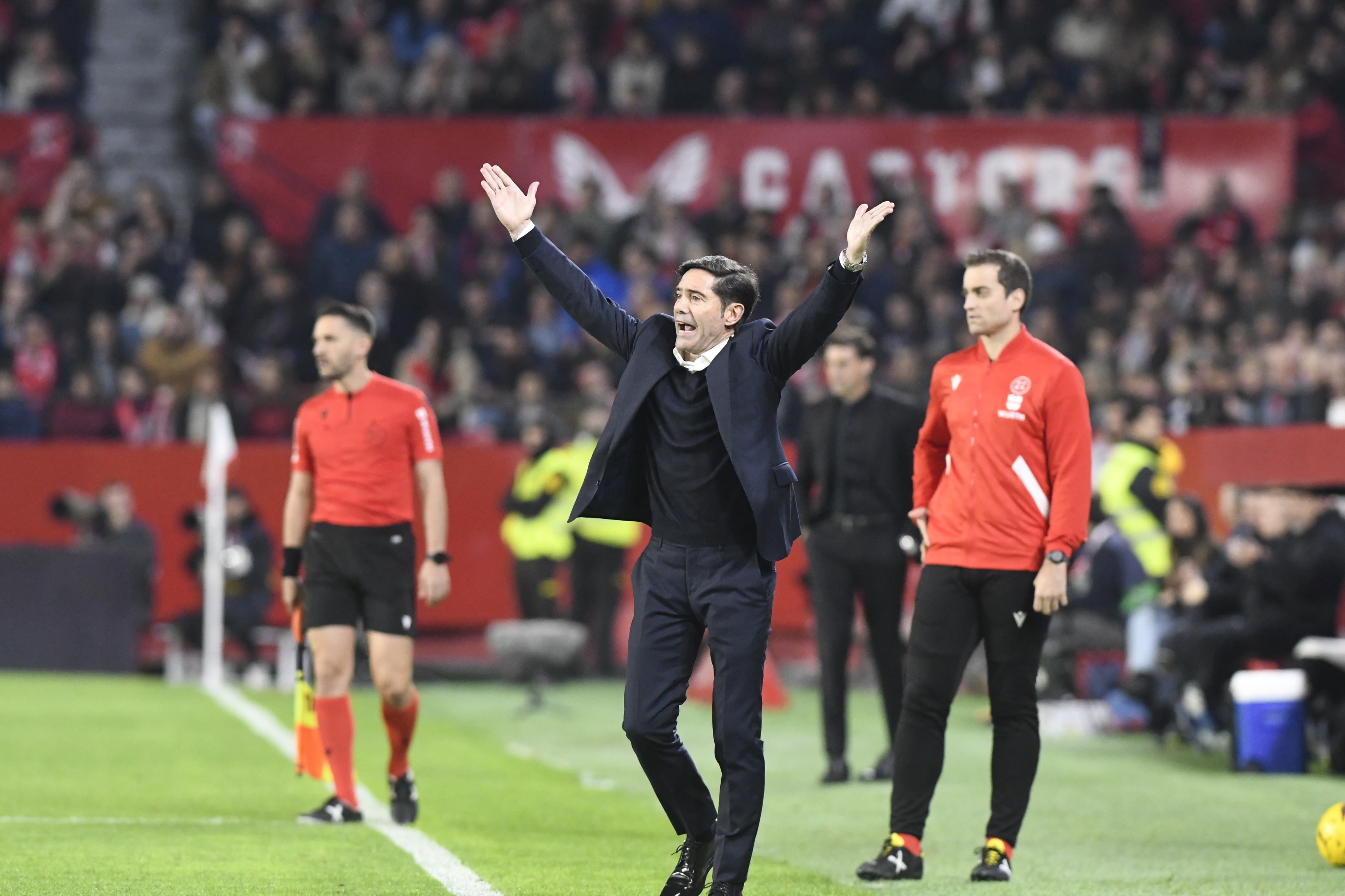  Marcelino, en el Sevilla-Villarreal