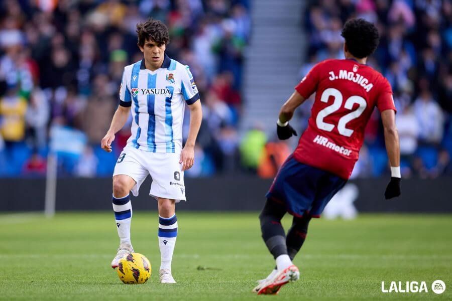  Jon Aramburu, en el Real Sociedad-Osasuna.