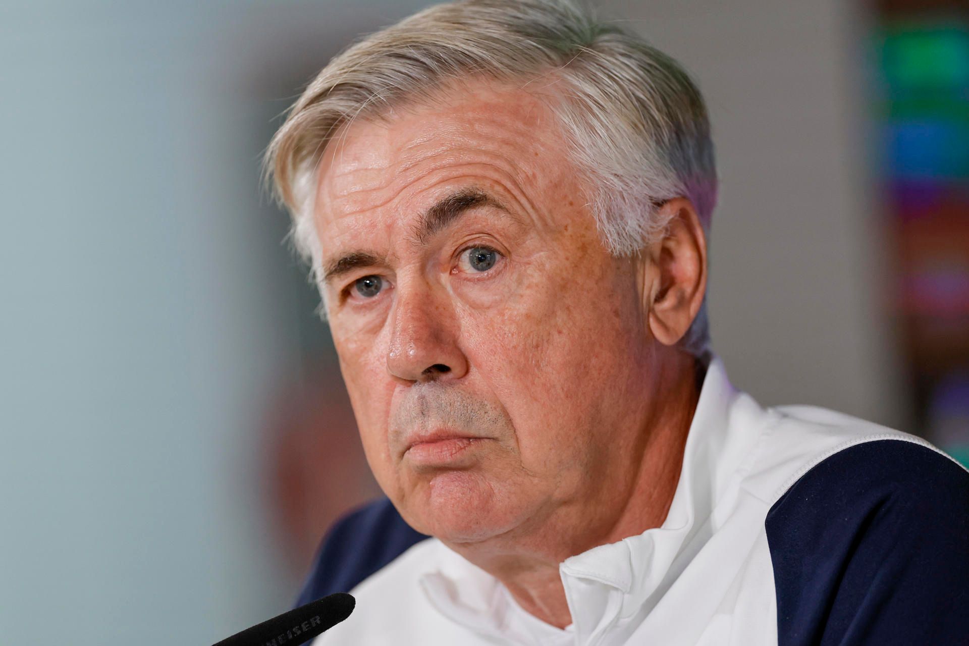  Carlo Ancelotti, en una comparecencia con el Real Madrid.