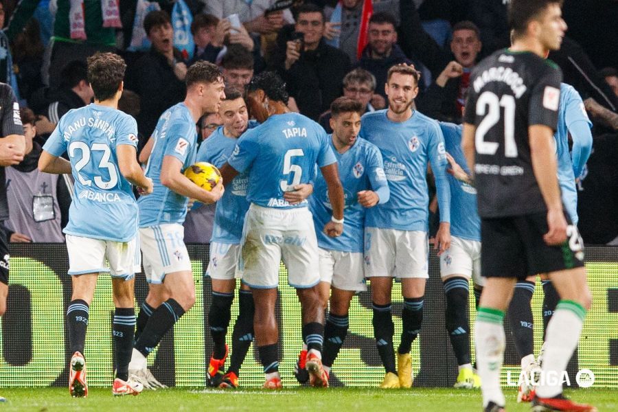 Celebración del gol de Aspas (Foto: LaLiga.